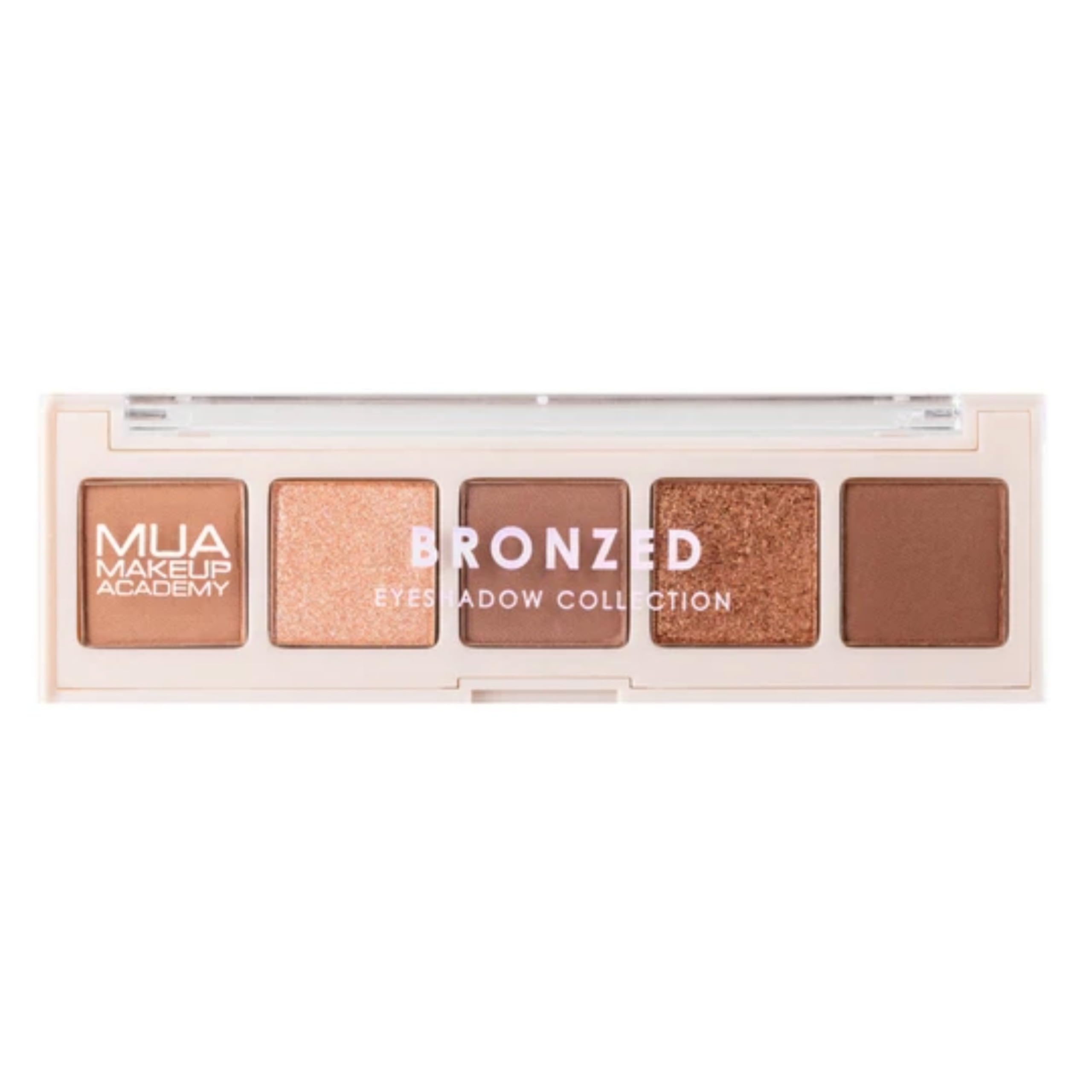 MUA Makeup Academy 5-Shade Bronzed Eye Shadow Palette - Matte & Shimmer Blend