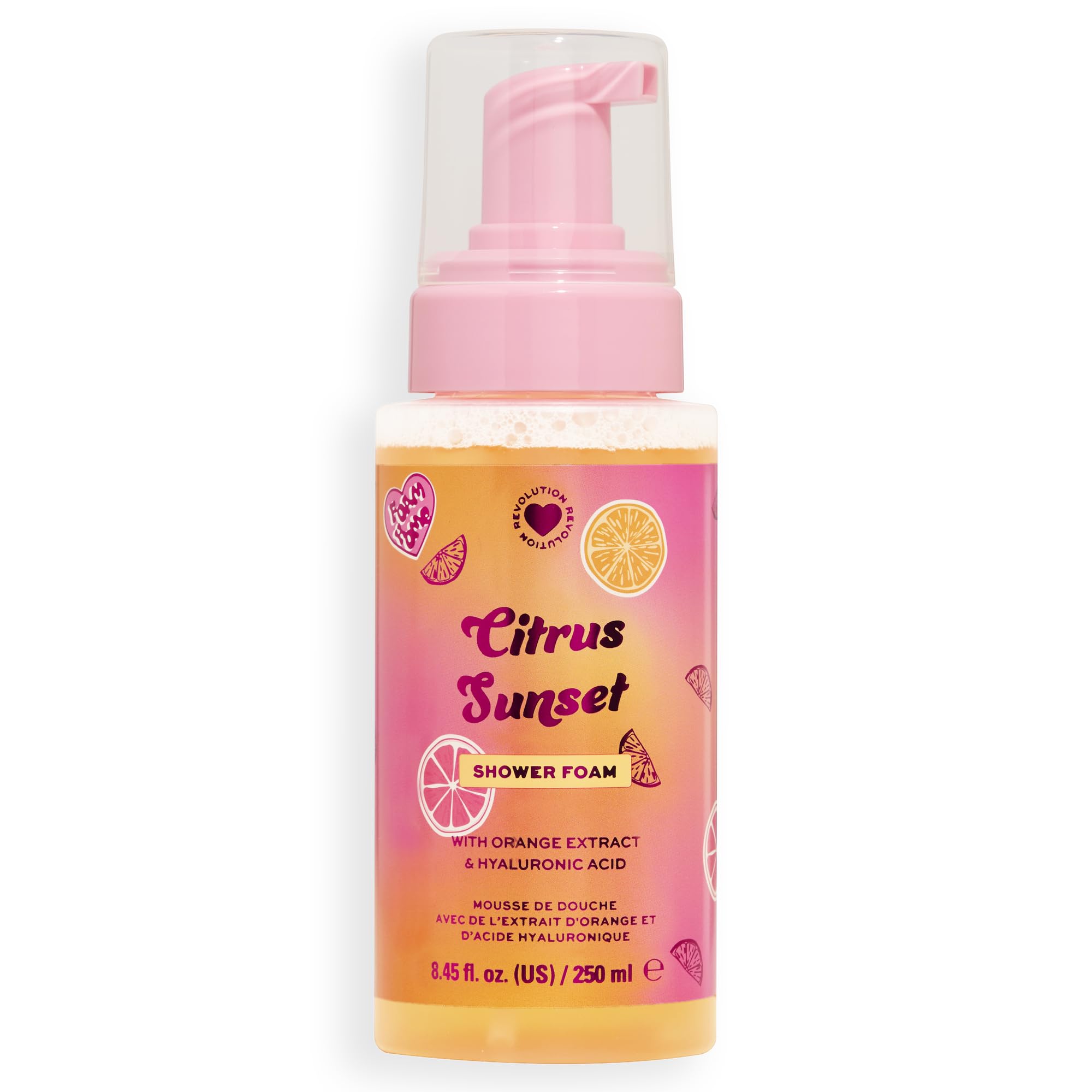 I Heart Revolution Citrus Sunset Whipped Shower Foam Body Wash with Hyaluronic Acid