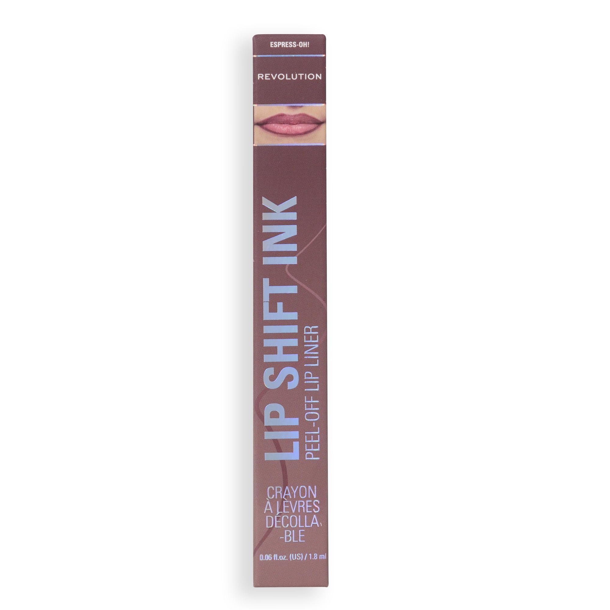 Revolution Lip Shift Peel Off Lip Liner Stain - Espress-oh - Long-Lasting Matte Finish, Vegan 6