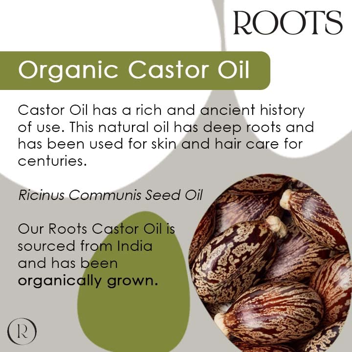 Roots Organic 100% Cold Pressed Castor Oil for Hair & Skin Nourishment 4