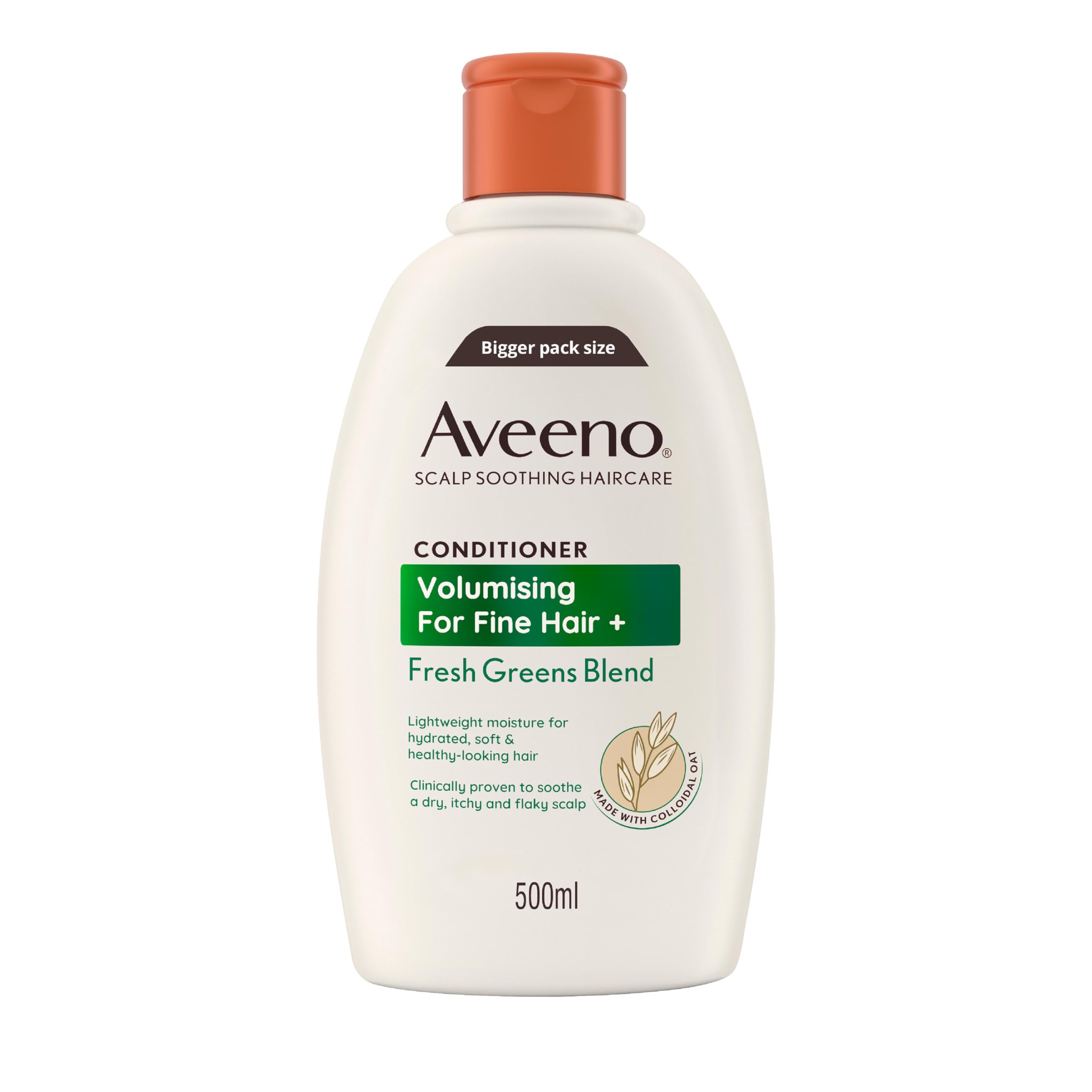 Aveeno Scalp Soothing Volumising Conditioner, Fresh Green Blend, 500ml
