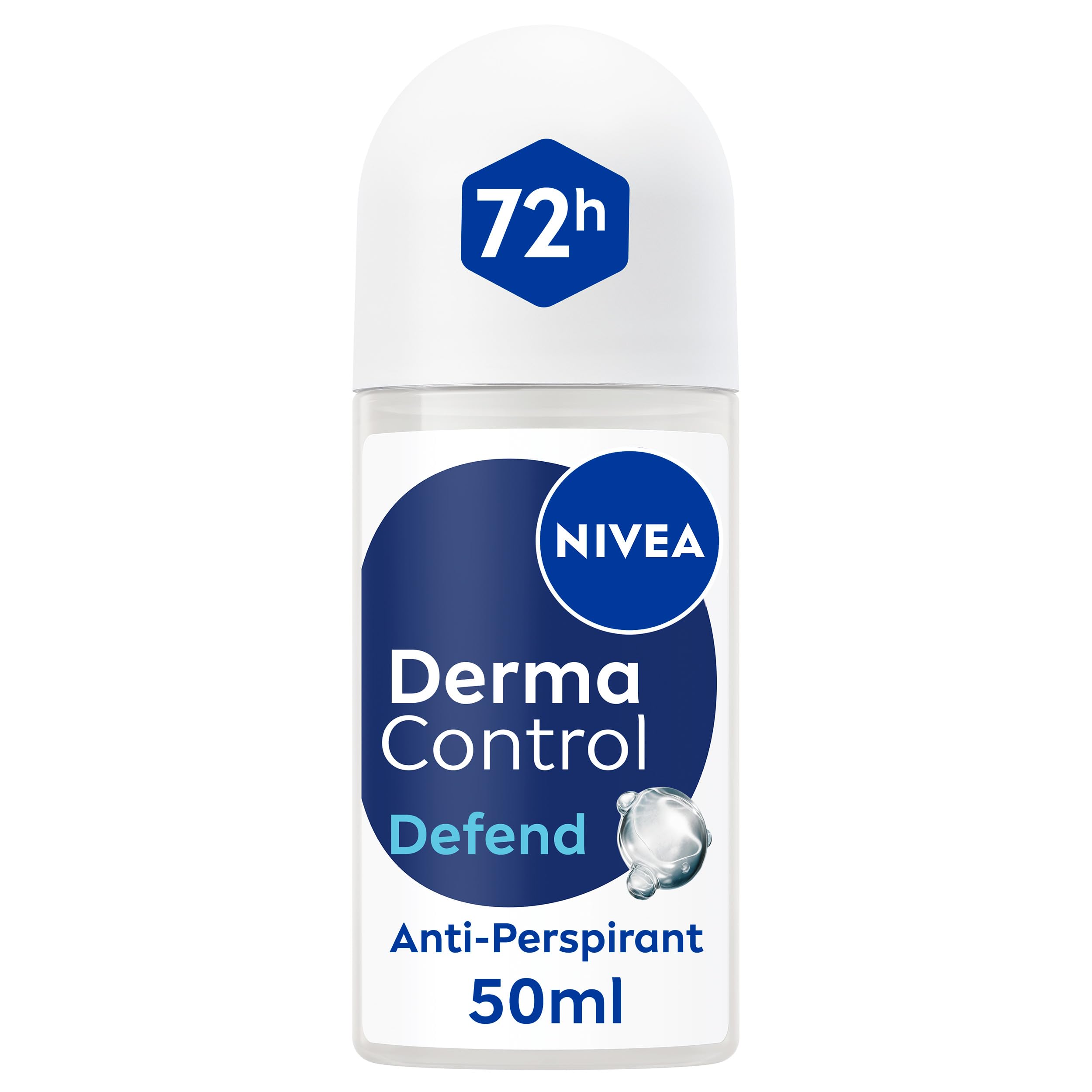 NIVEA Derma Control Defend Roll On Anti-Perspirant with Hyaluronic Acid (50ml)