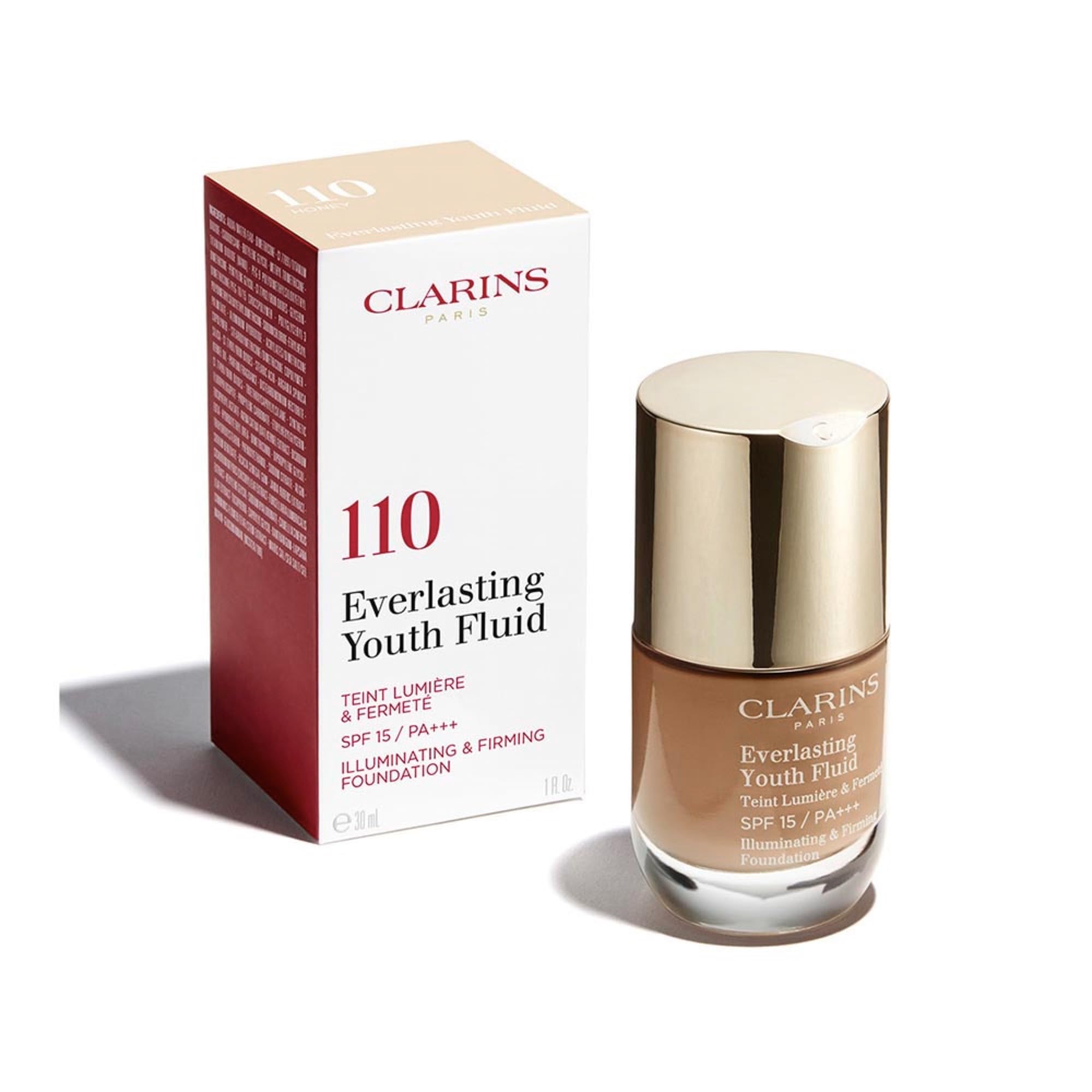 CLARINS Everlasting Youth Fluid Foundation SPF15 - Shade 112 Amber, 30ml 5