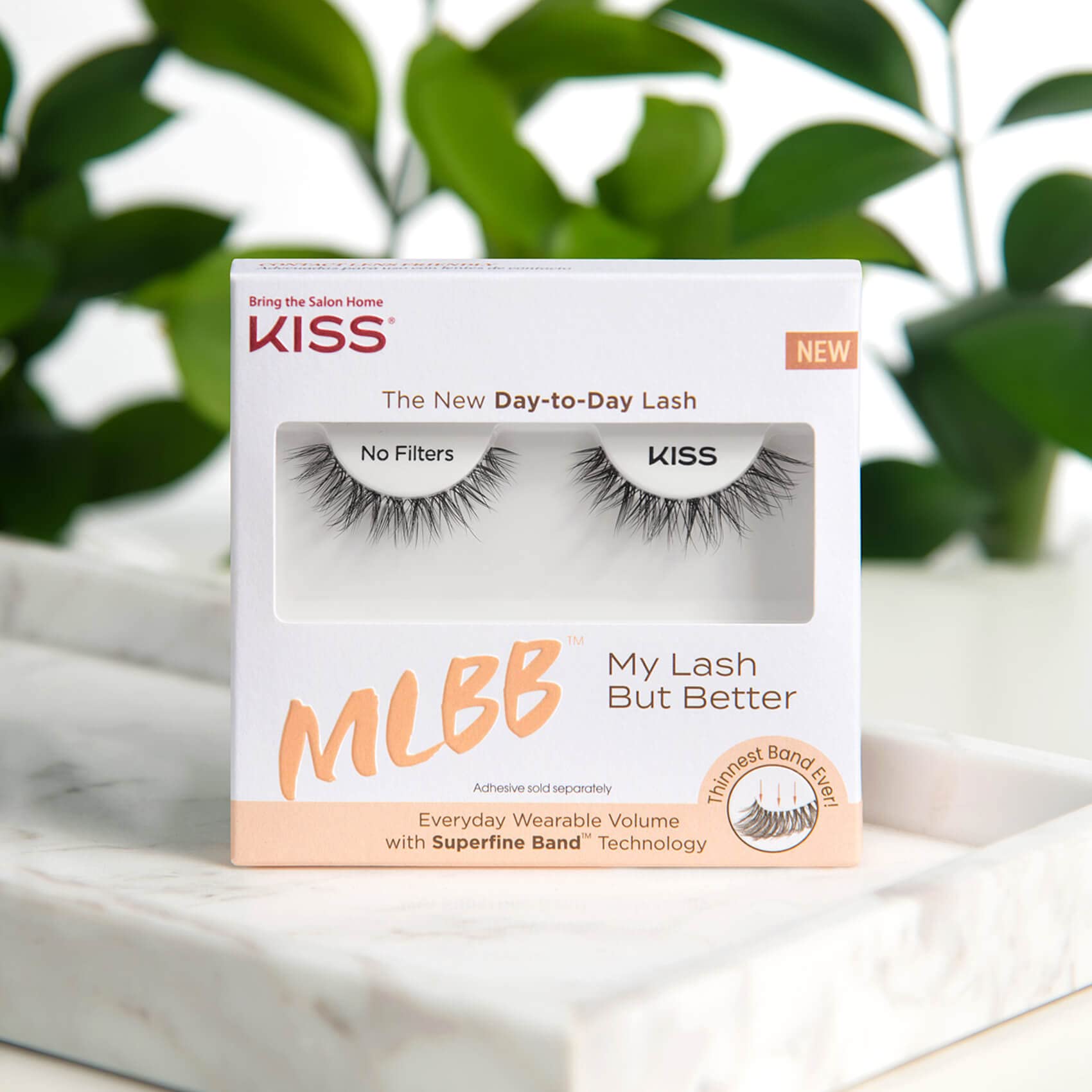 KISS MLBB My Lash But Better False Eyelashes, Style 'No Filters' - Everyday Volume
