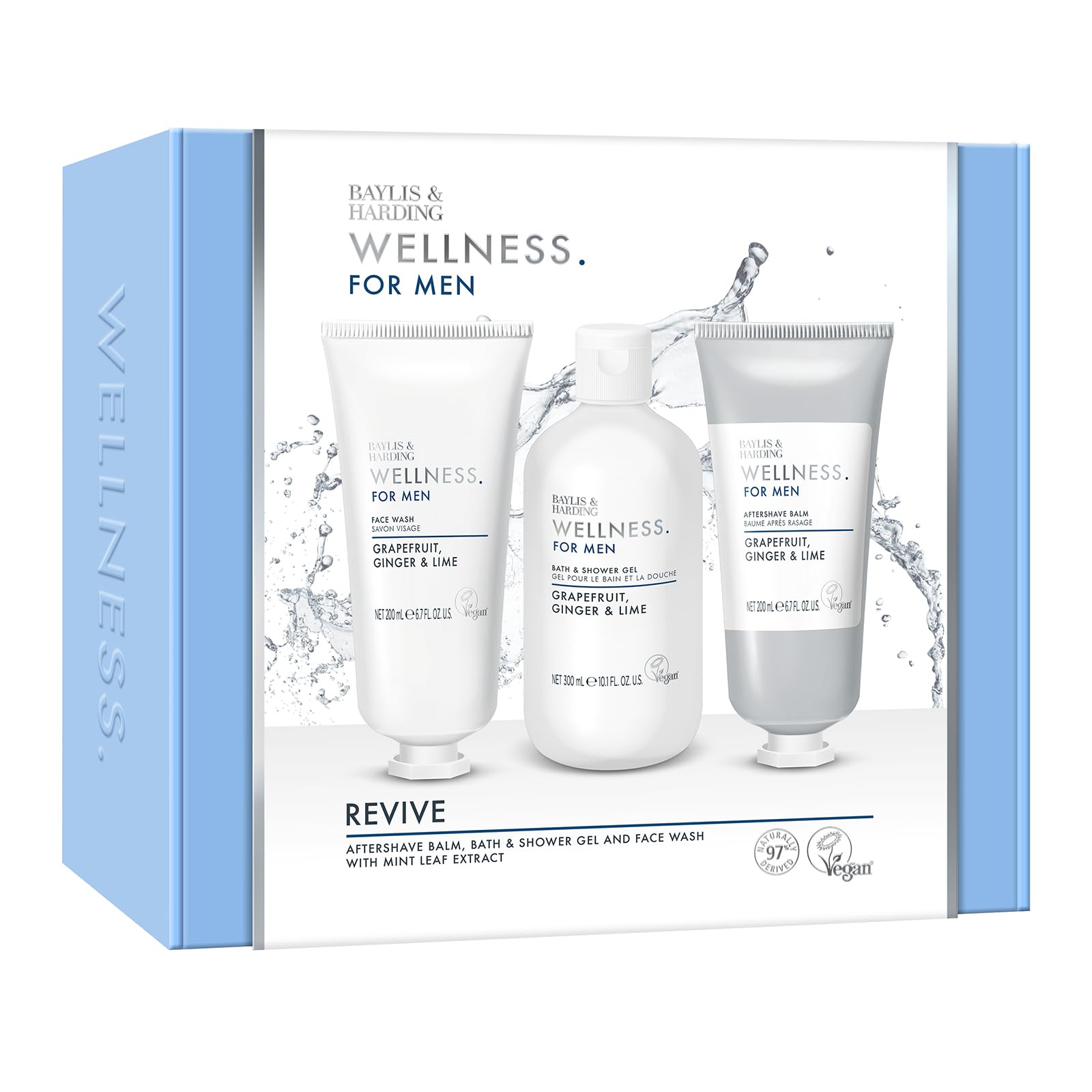 Baylis & Harding Wellness For Men Everyday Revival Kit Gift Set with Grapefruit & Ginger 8