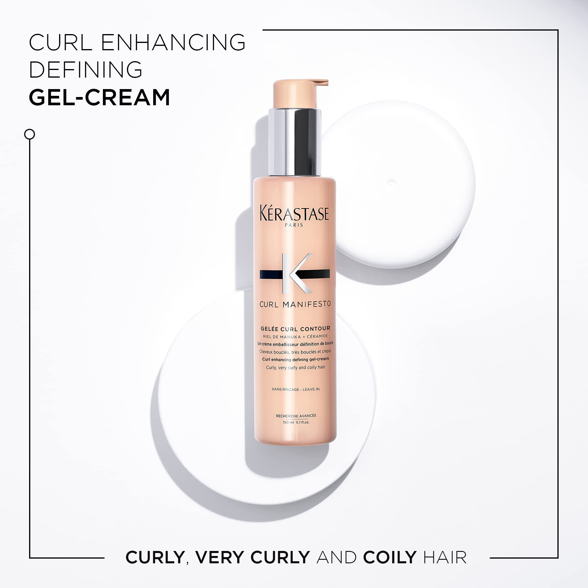 Kérastase Curl Manifesto Medium Hold Gel Cream Mousse for Definition & Bounce