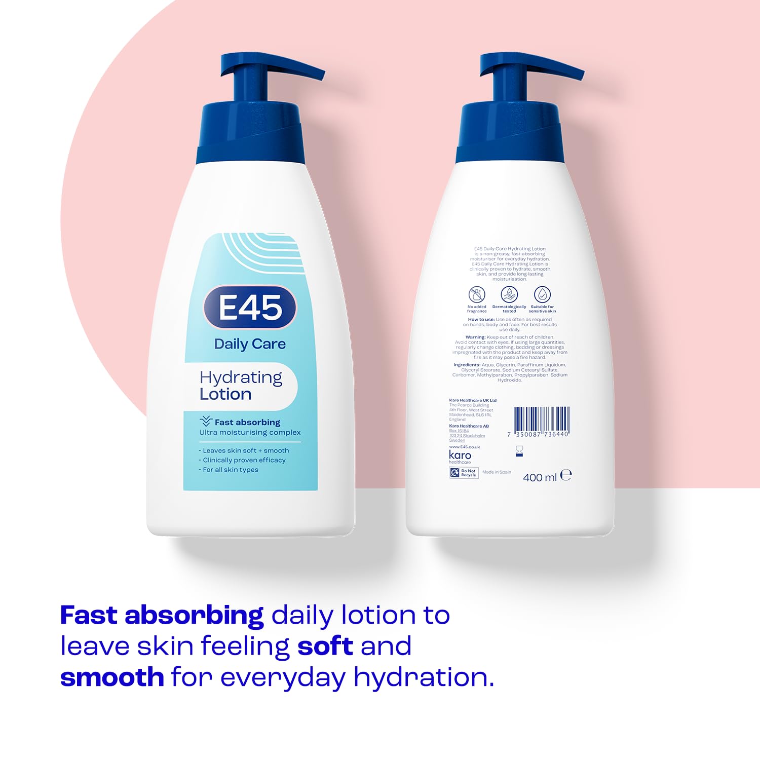 E45 Daily Moisturising Cream Lotion 400 ml