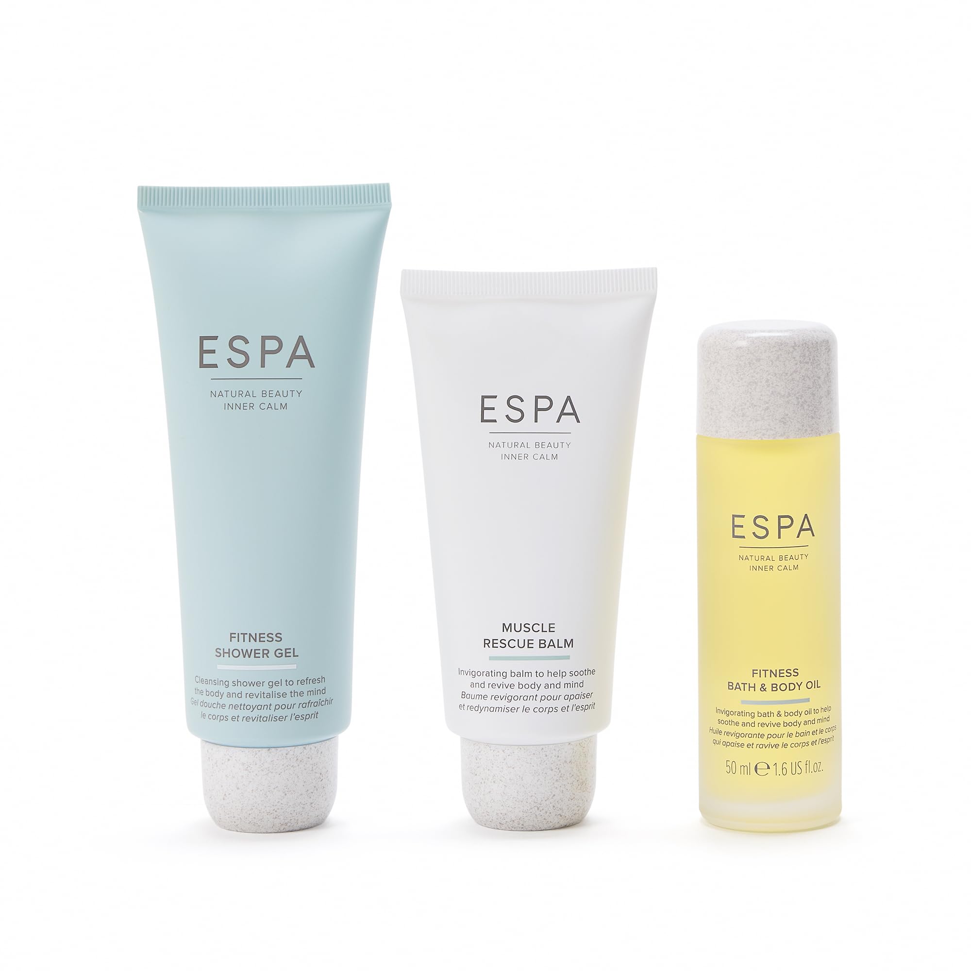 ESPA Fitness Collection: Muscle Rescue Balm, Shower Gel, and Body Oil for Active Recovery 4