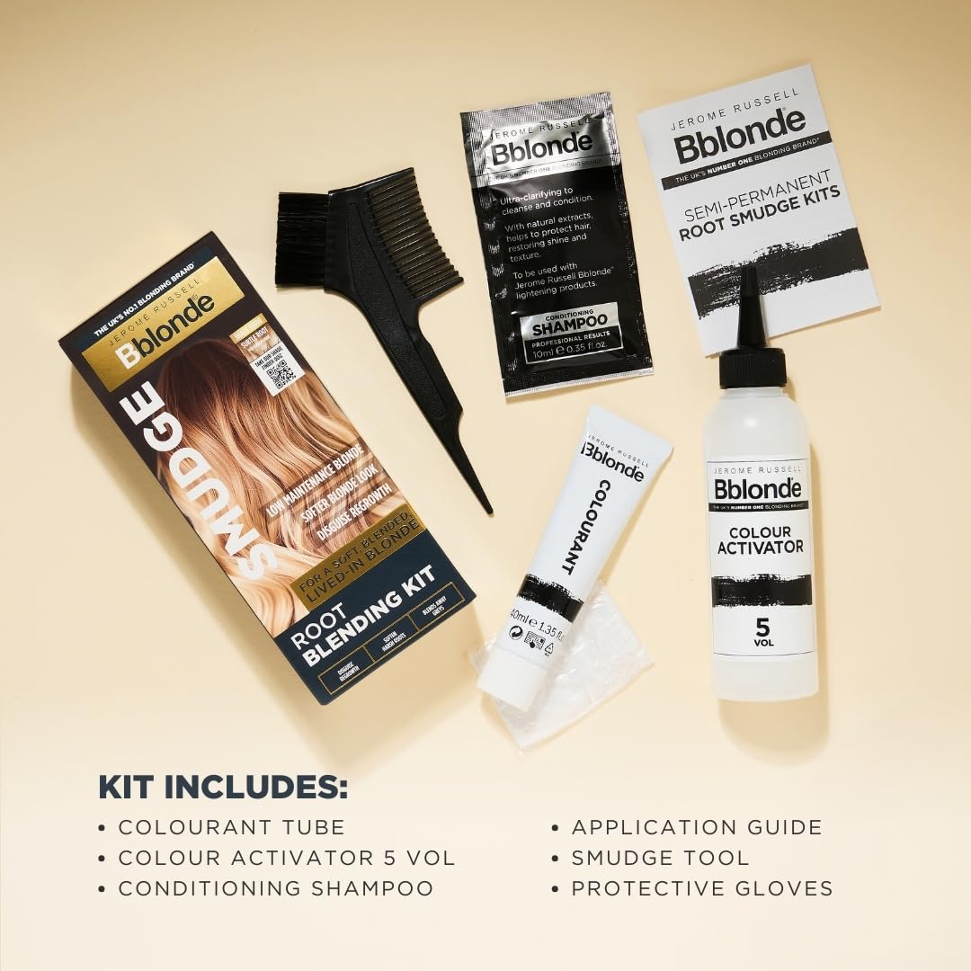 Jerome Russell Bblonde SMUDGE Root Blending Kit in Subtle Warm | Professionelles Root Blending Kit | Natürlicher, lässiger Blondton 3