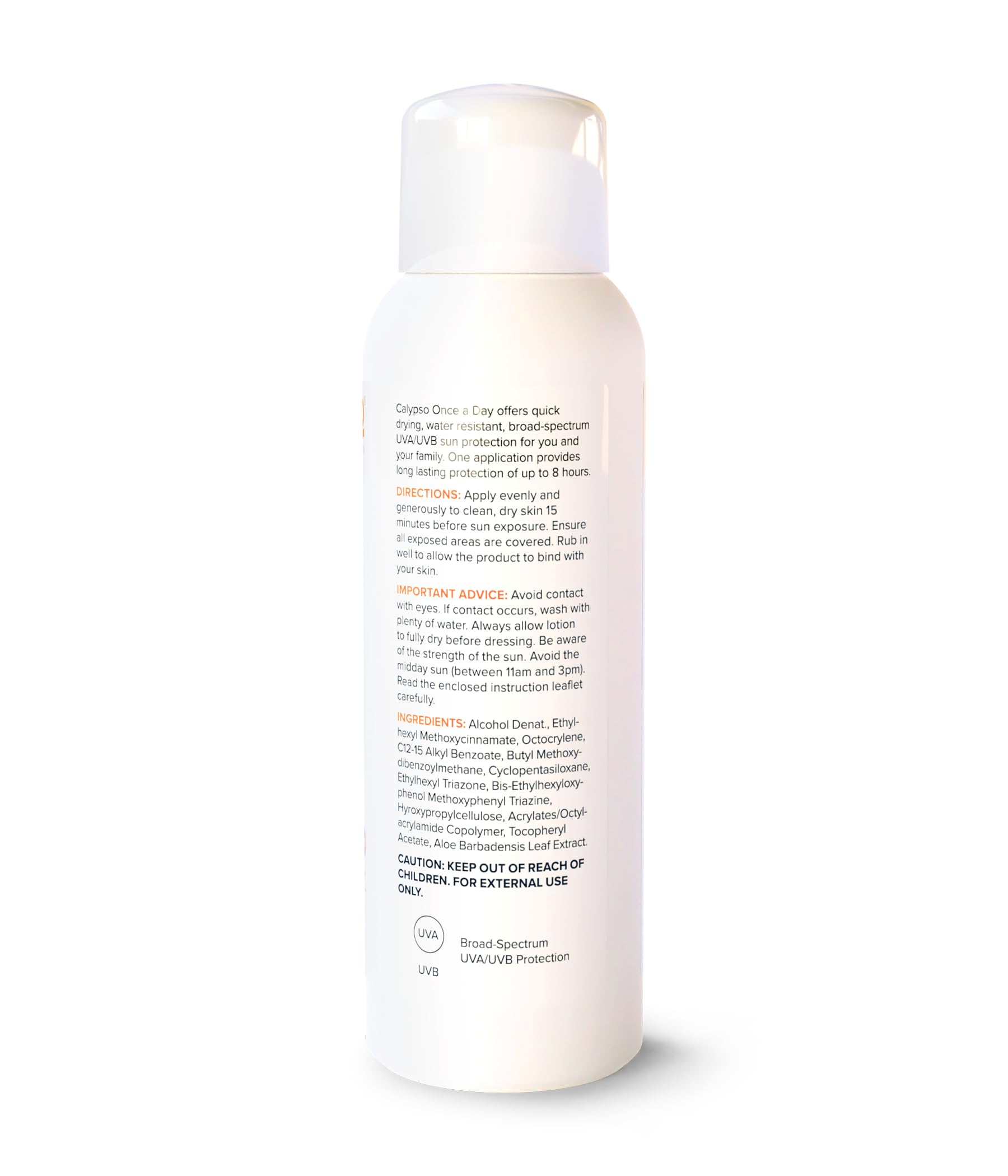 Calypso Once a Day Sun Protection Lotion SPF 20 for All Skin Types, 200 ml 5