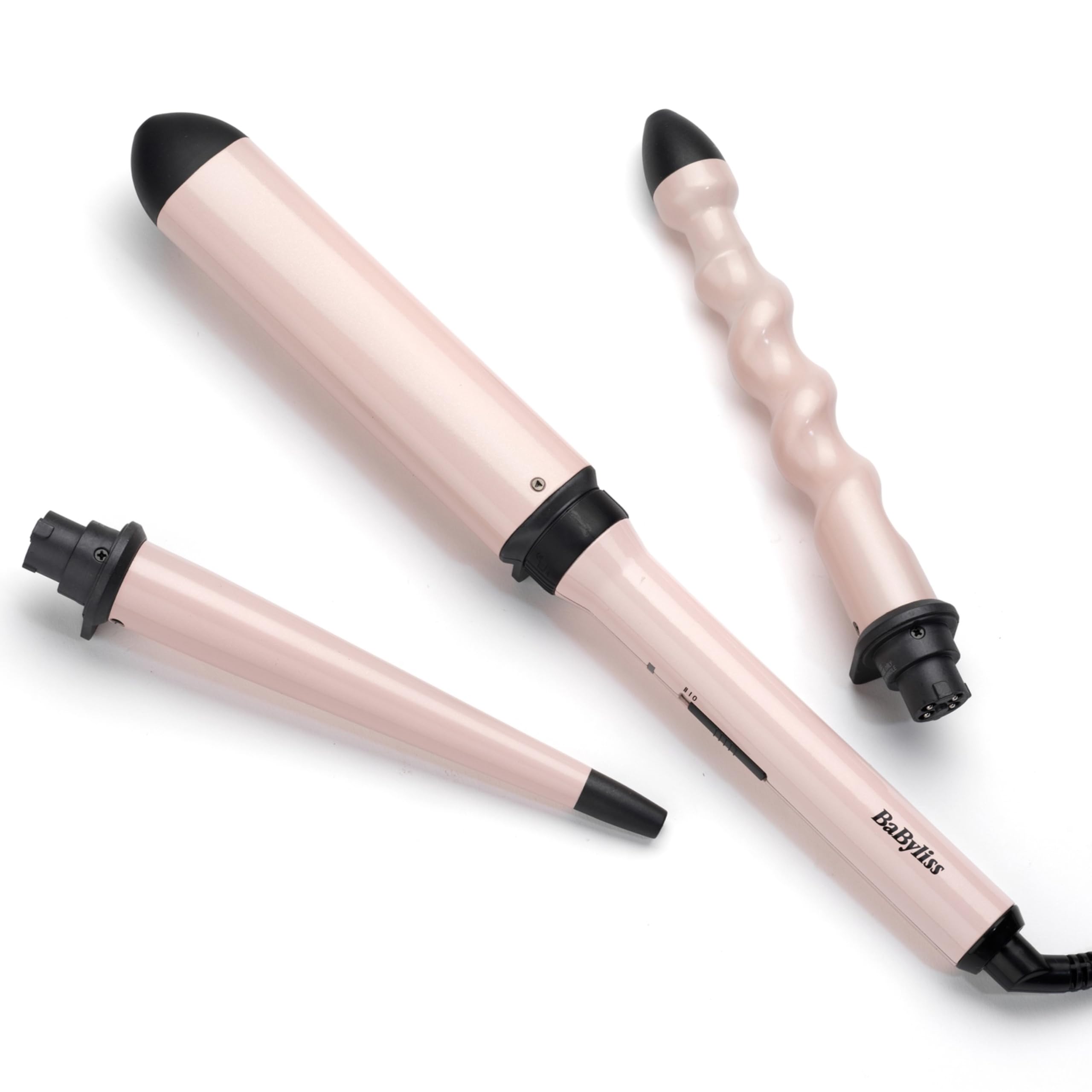 BaByliss Curl and Wave Trio Styler with 3 Interchangeable Ceramic Barrels