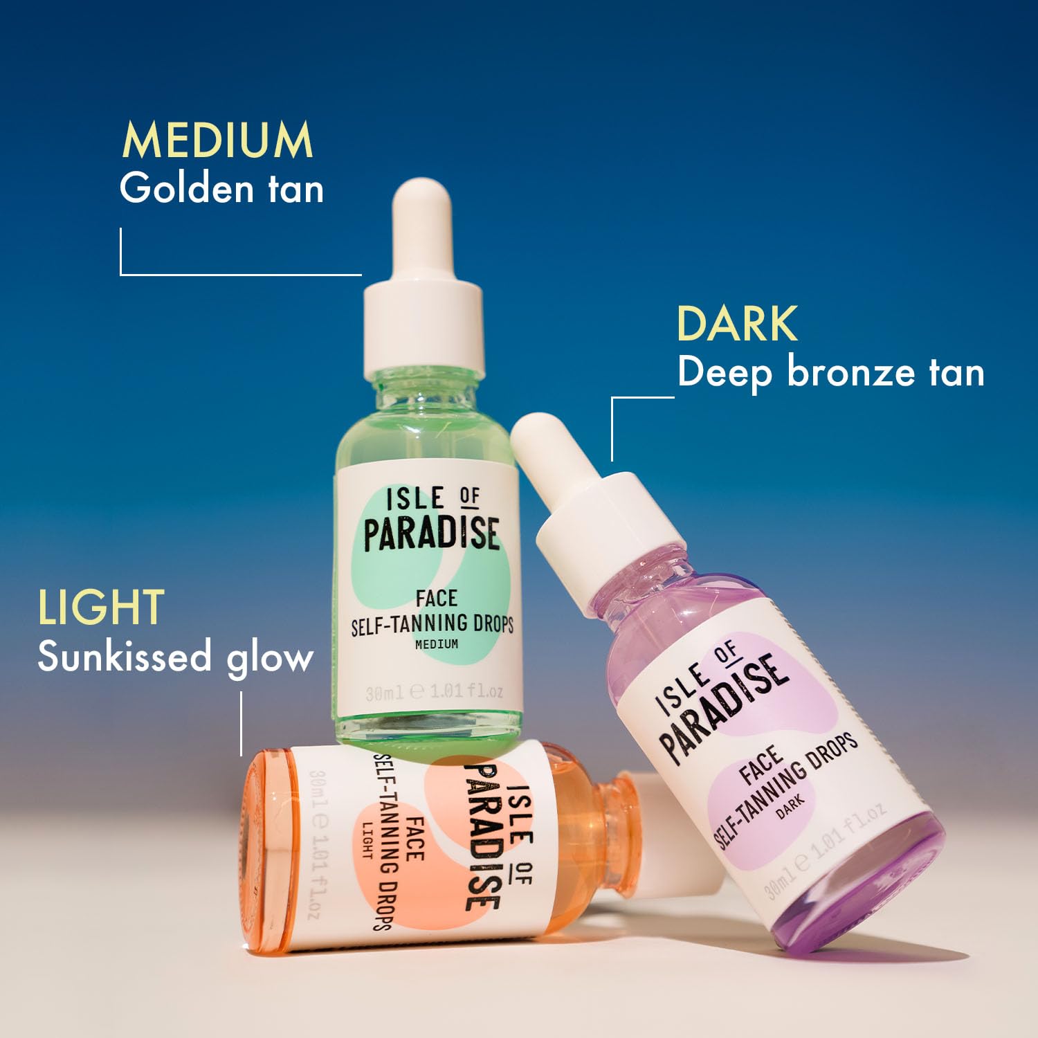 Isle of Paradise Selbstbräunungs-Gesichtstropfen Dunkel (10 ml) – Selbstbräunungstropfen zur Hautpflege hinzufügen – Natürliche Inhaltsstoffe &amp; Vegan 6