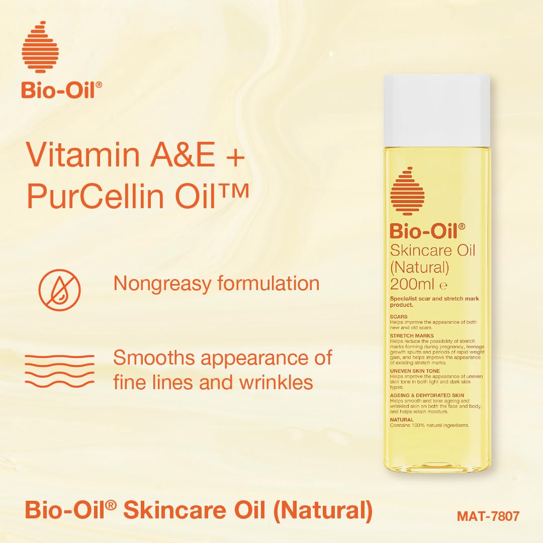 Bio-Oil Natural Skincare Oil for Scars, Stretch Marks & Firming - 200ml 4