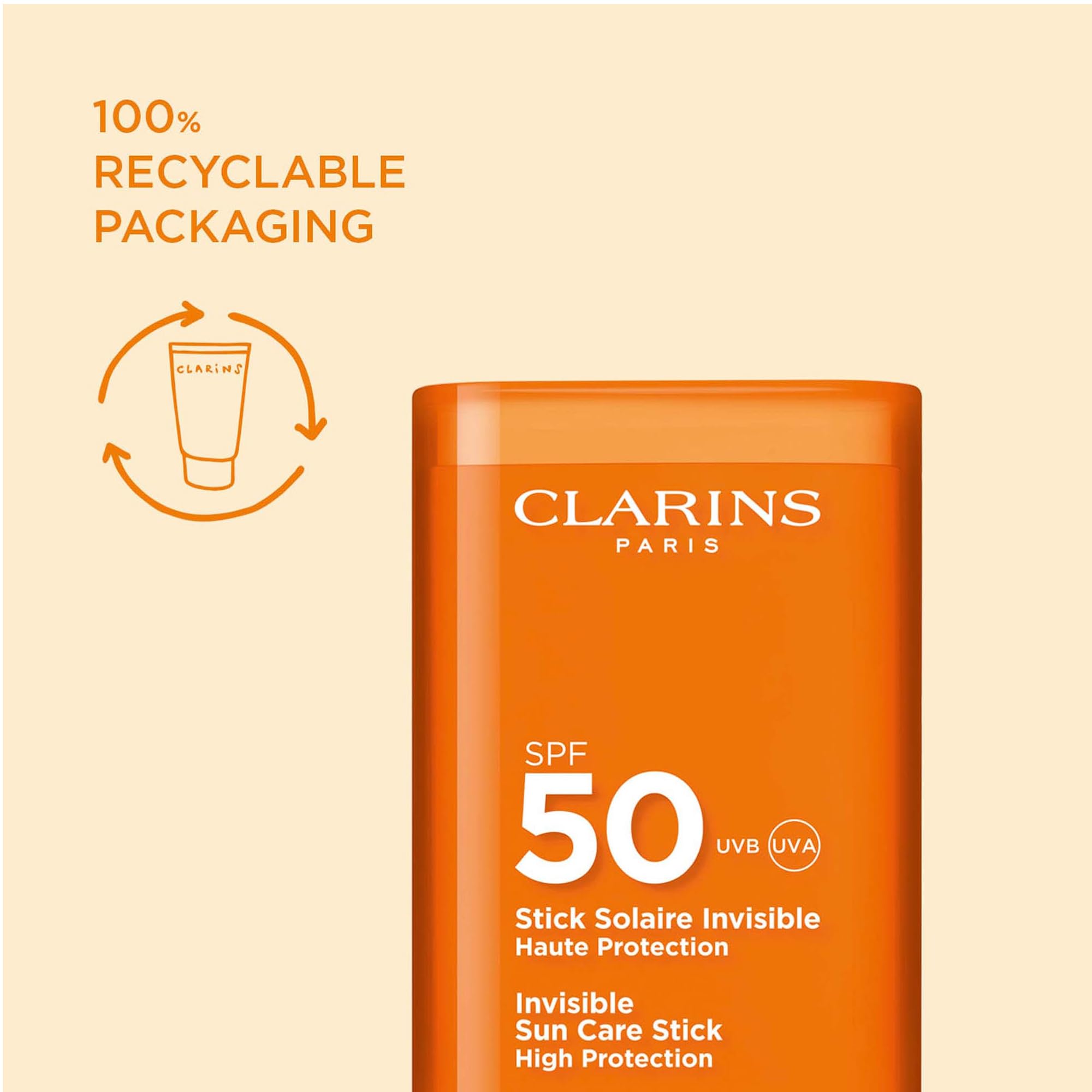 CLARINS Invisible Sun Care Stick SPF50 High Protection 17g 5