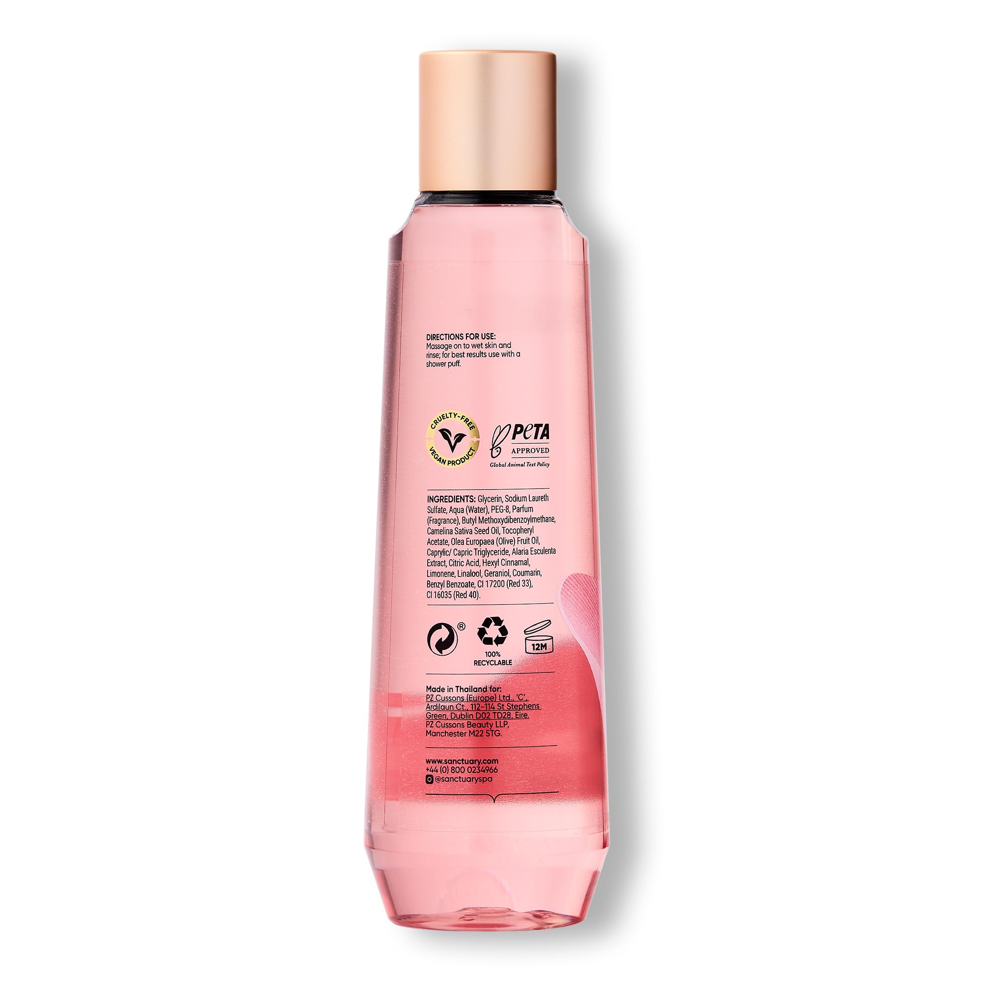 Sanctuary Spa Lily and Rose Natural Oils Ultra Rich Duschöl für trockene Haut 7
