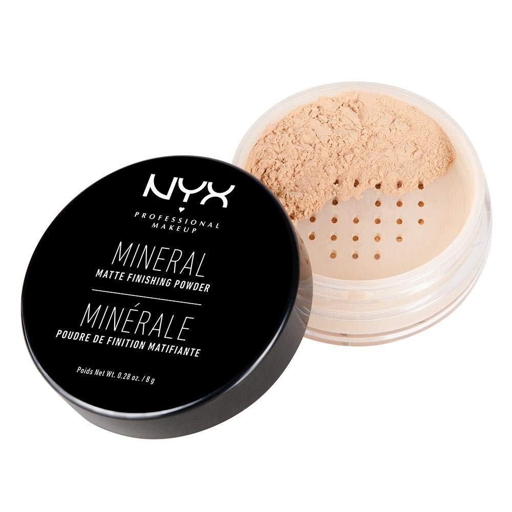 NYX Professional Makeup Mineral Finishing Powder, Loose, Matte Finish, Light/Medium (8g)