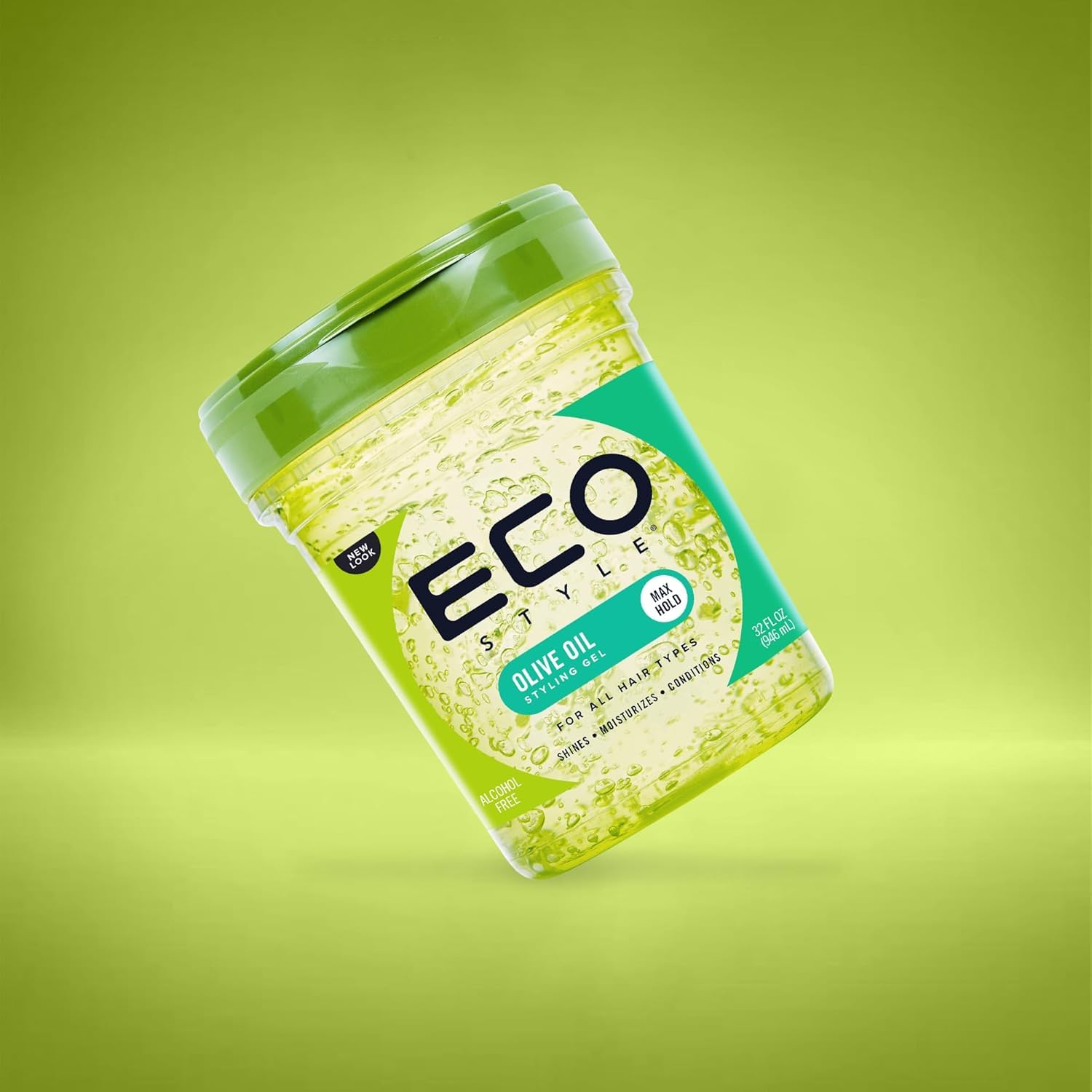 Eco Style Olive Oil Styling Gel for All Hair Types, 946 ml, Superior Hold 6