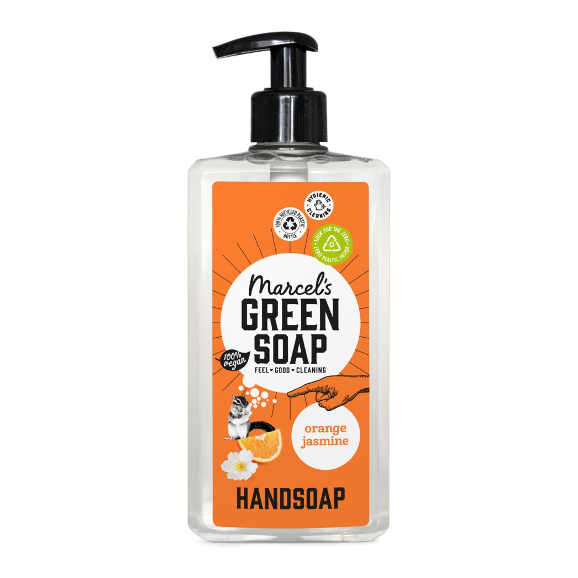 Marcel's Green Soap Hand Soap Dispenser, Orange & Jasmine, Plant-Based