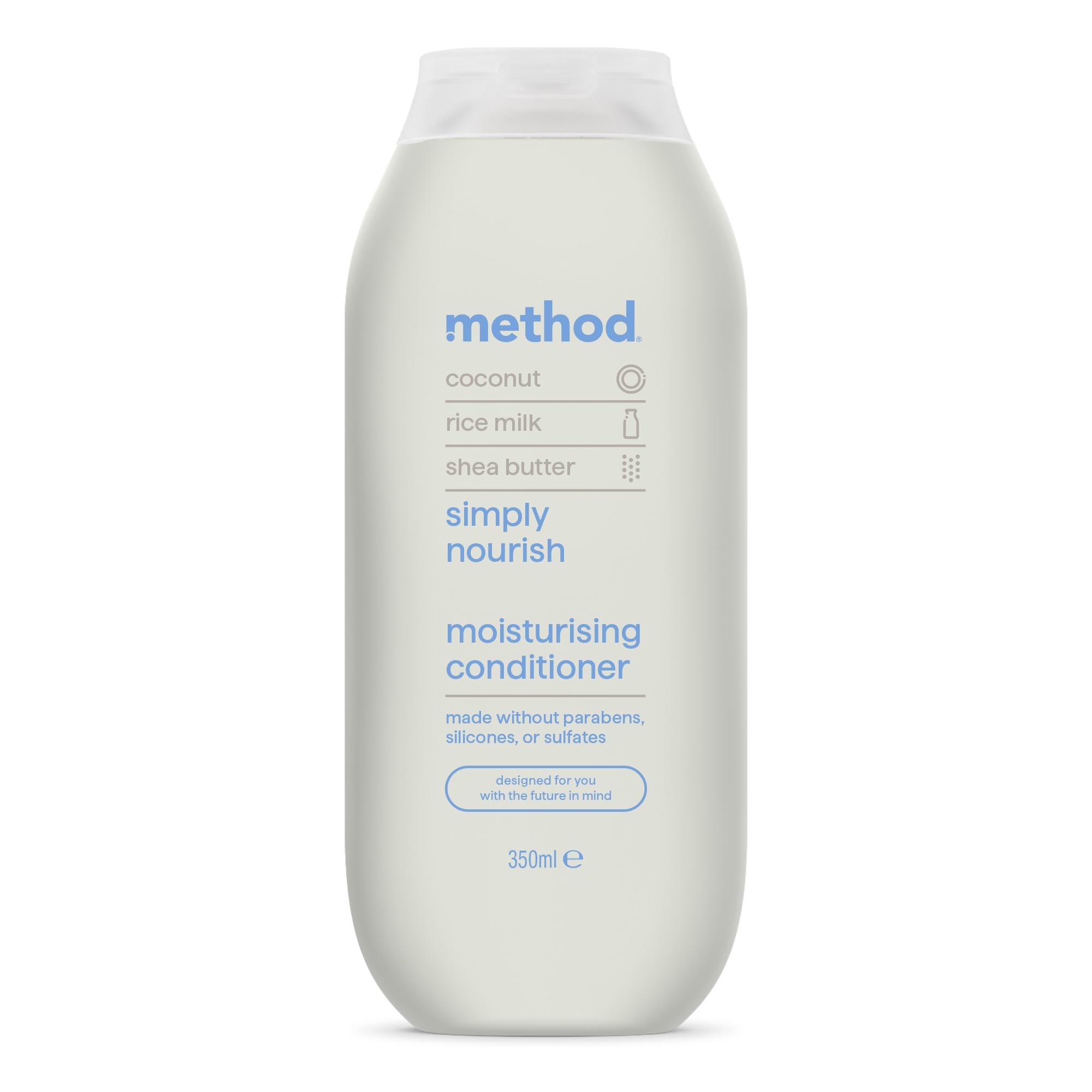 Method Moisturising Conditioner, Simply Nourish with Coconut, Rice Milk & Shea