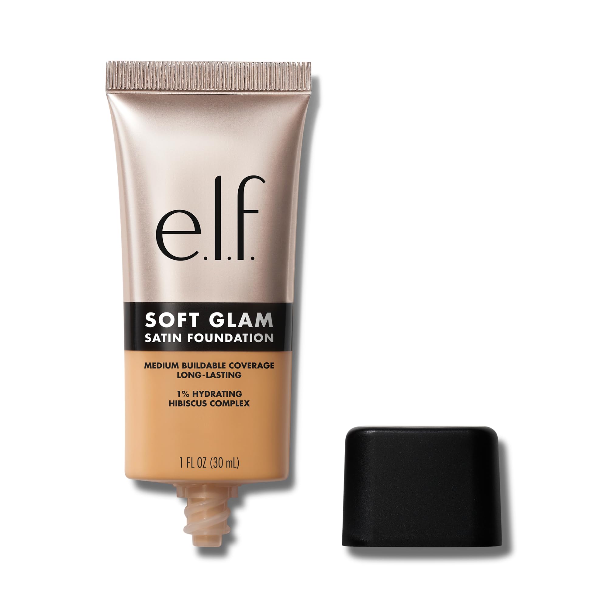 e.l.f. Soft Glam Satin Foundation - Medium Coverage, Buildable, 32 Medium Neutral
