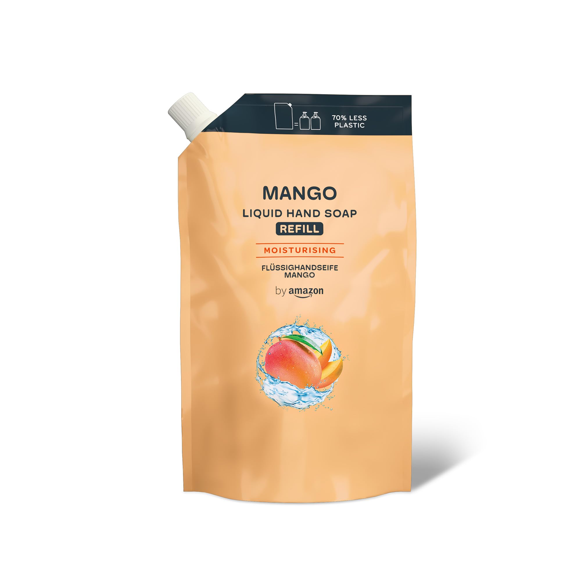 by Amazon Mango Hand Soap Refill - 2 x 1000ml Gentle Cleansing and Moisturizing Formula