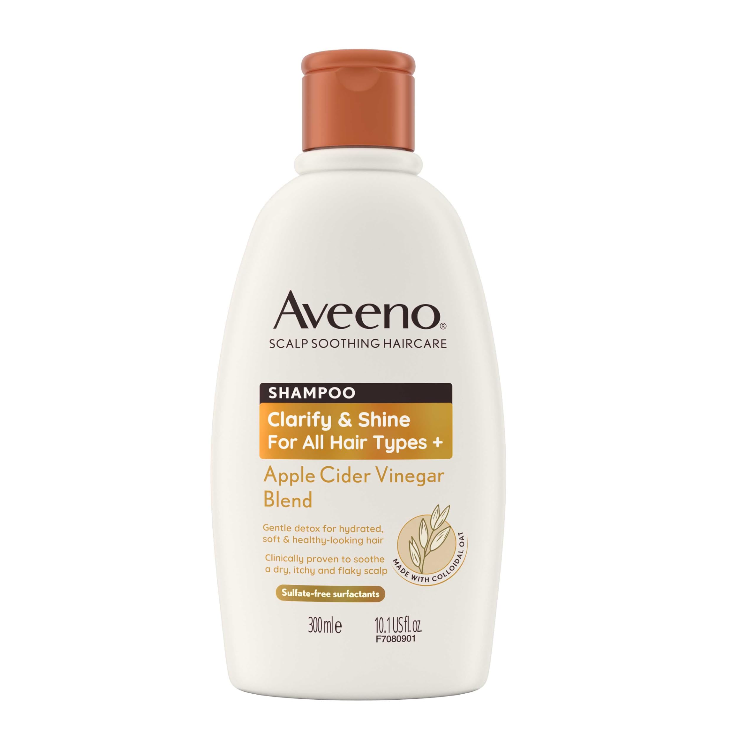 Aveeno Apple Cider Vinegar Clarify & Shine Shampoo for Itchy Scalp Relief