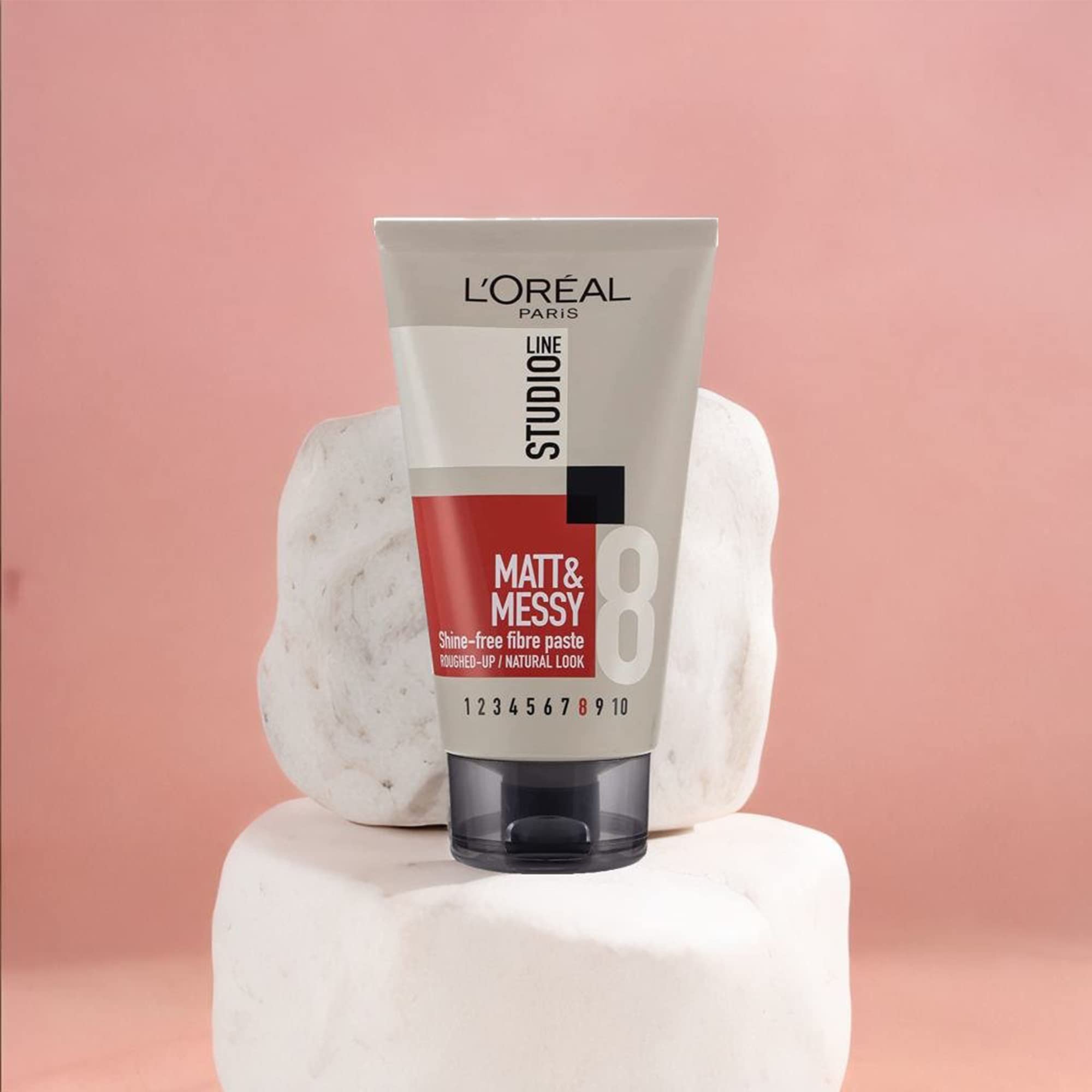 L'Oréal Studio Line Matt Messy Hair Rough Paste, 150ml for Natural Matte Finish 7