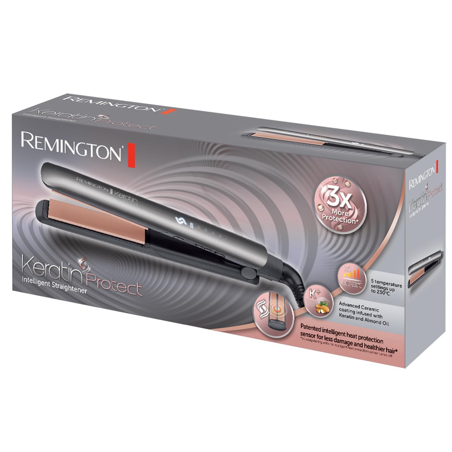 Remington Keratin Protect Intelligent Hair Straightener with Heat Sensor 9