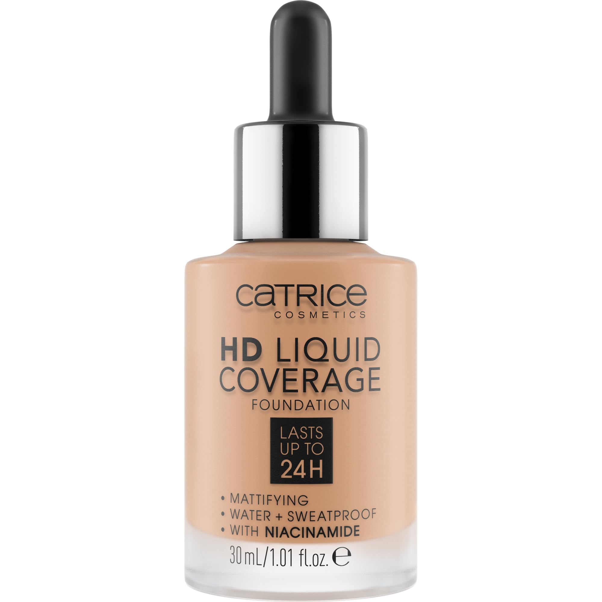 CATRICE HD Liquid Coverage Foundation - Longlasting, Mattifying Matte Finish (30ml)