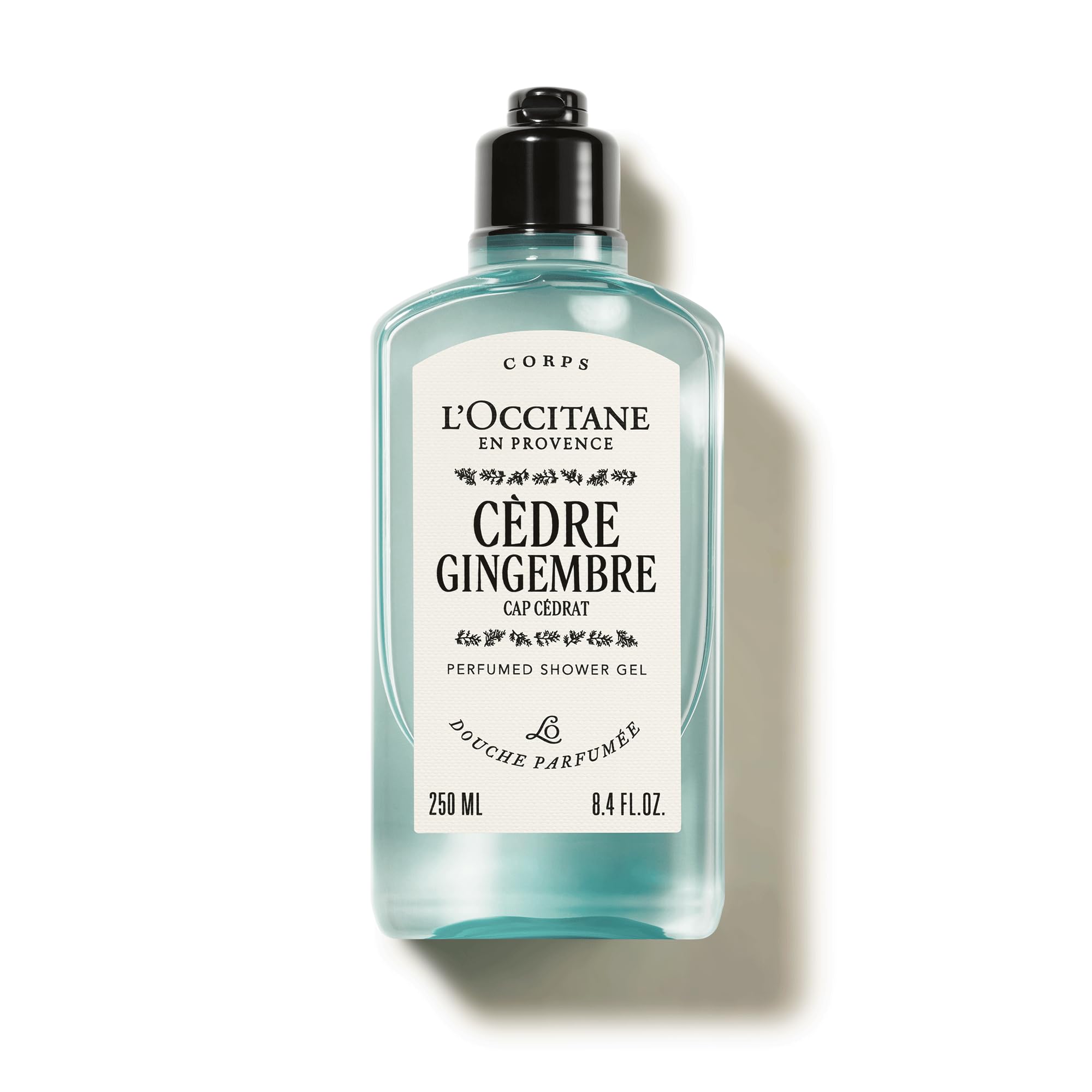 L'OCCITANE Cèdre Gingembre Shower Gel 250ml - Refreshing Cedarwood & Ginger Body Wash for Men