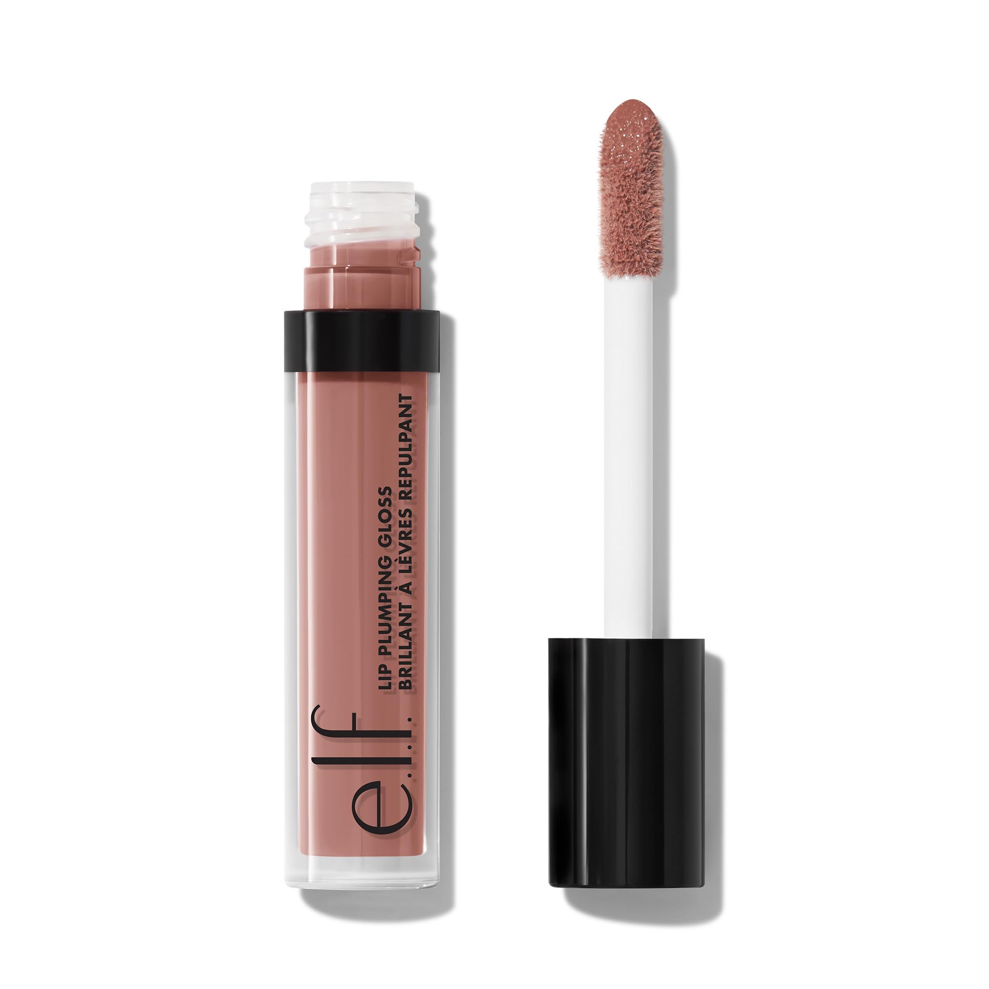 e.l.f. Lip Plumping Gloss in Petal Pressed - High-Shine, Sheer Colour & Hydration