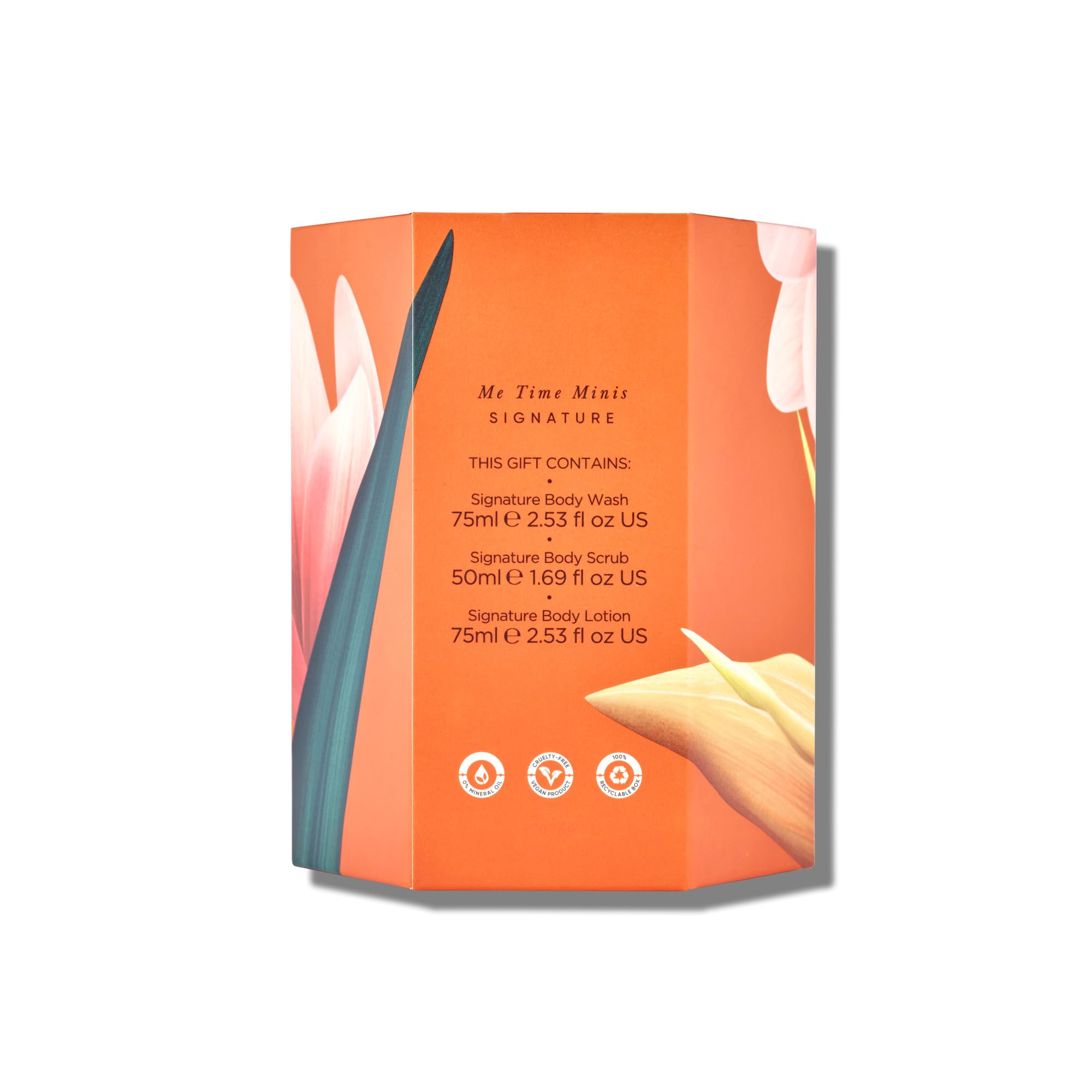 Sanctuary Spa Me Time Minis Gift Set - Vegan Body Wash, Scrub & Lotion 7