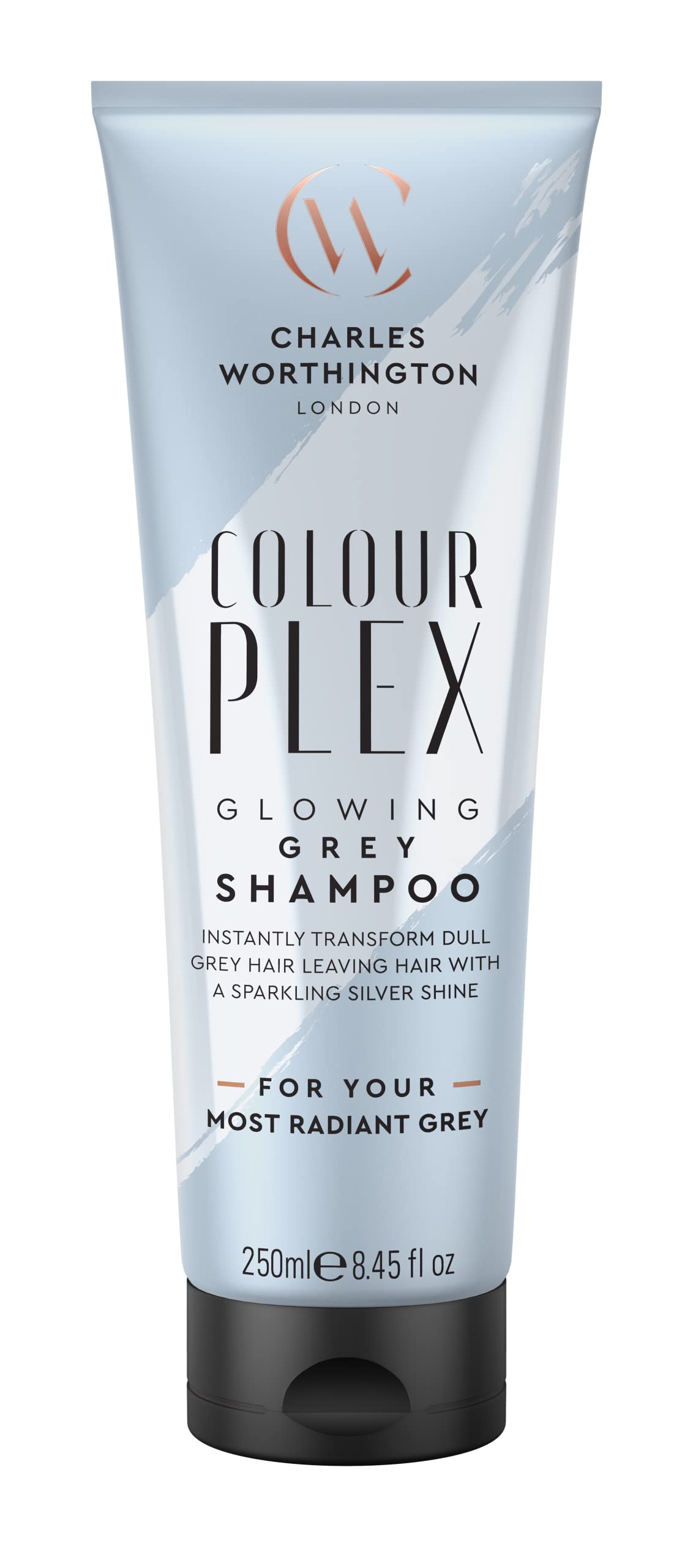 Charles Worthington ColourPlex Glowing Grey Shampoo 250ml for Silver Shine