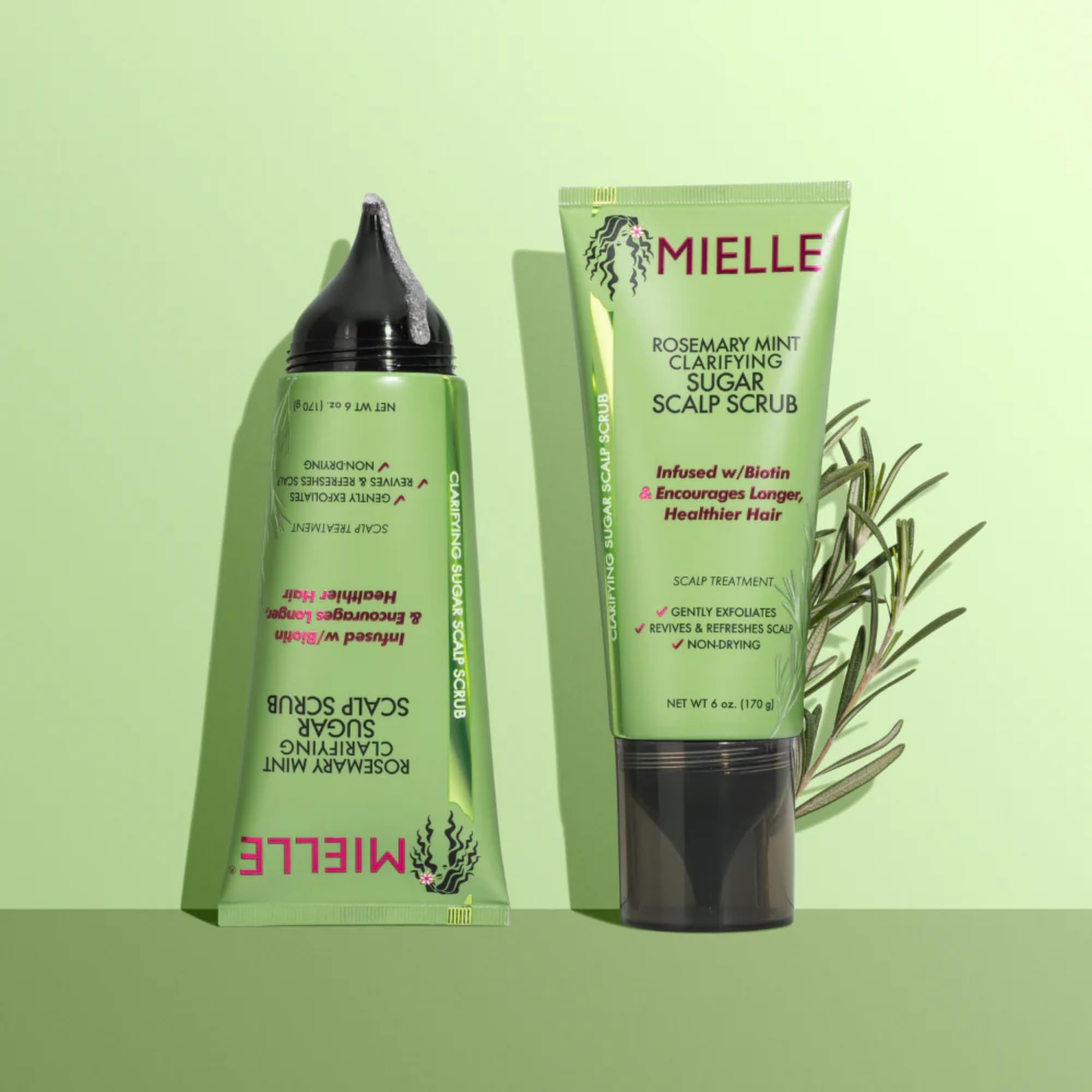 Mielle Rosemary & Mint Sugar Exfoliating Scalp Scrub for Build Up & Oil 5