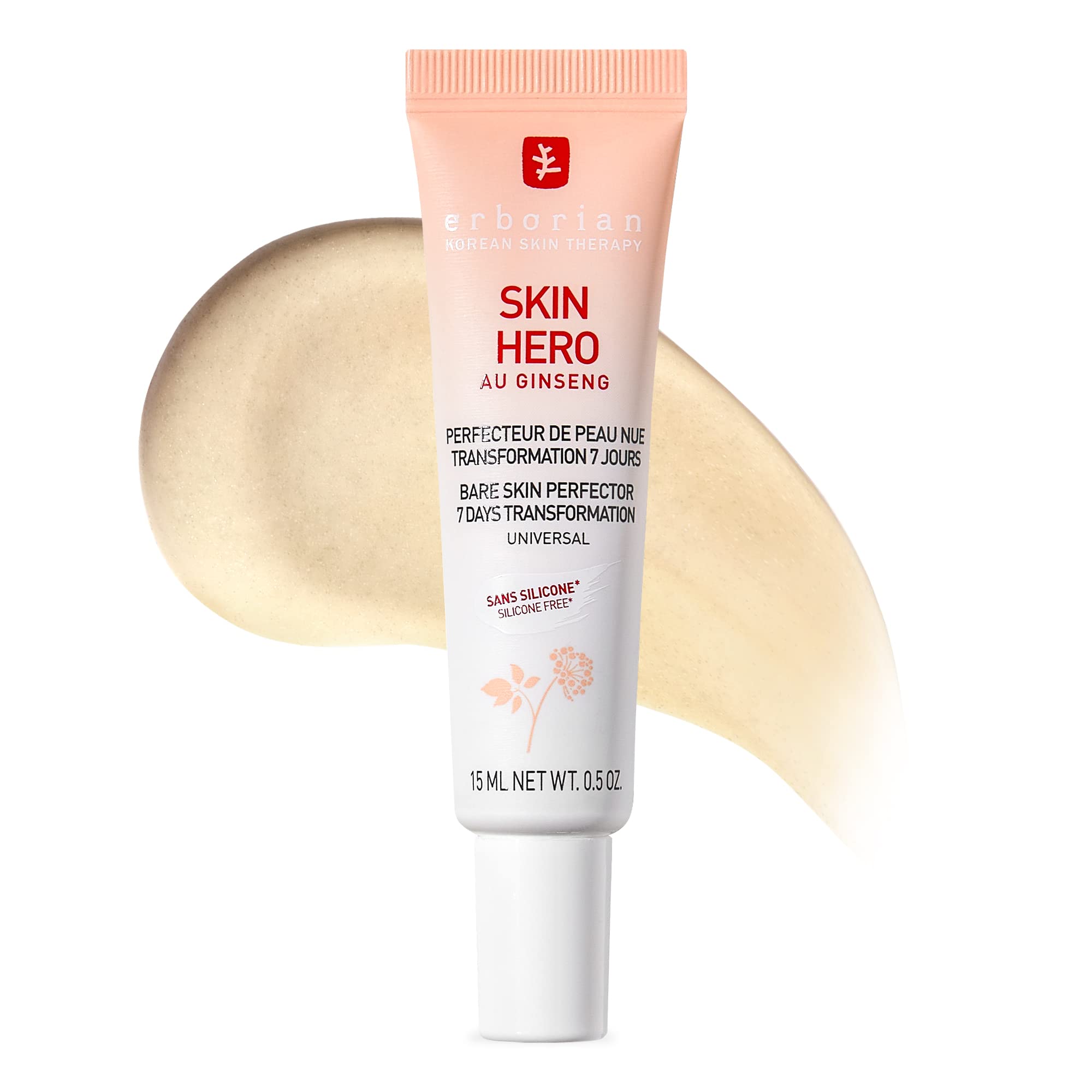 Erborian Skin Hero Face Care with White Ginseng - Untinted Bare Skin Perf