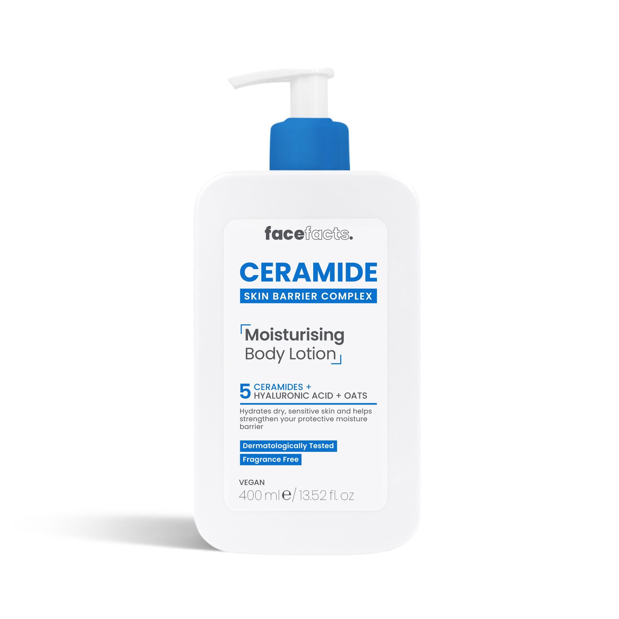 Face Facts Ceramide Moisturising Body Lotion for Hydration and Softening | 400ml