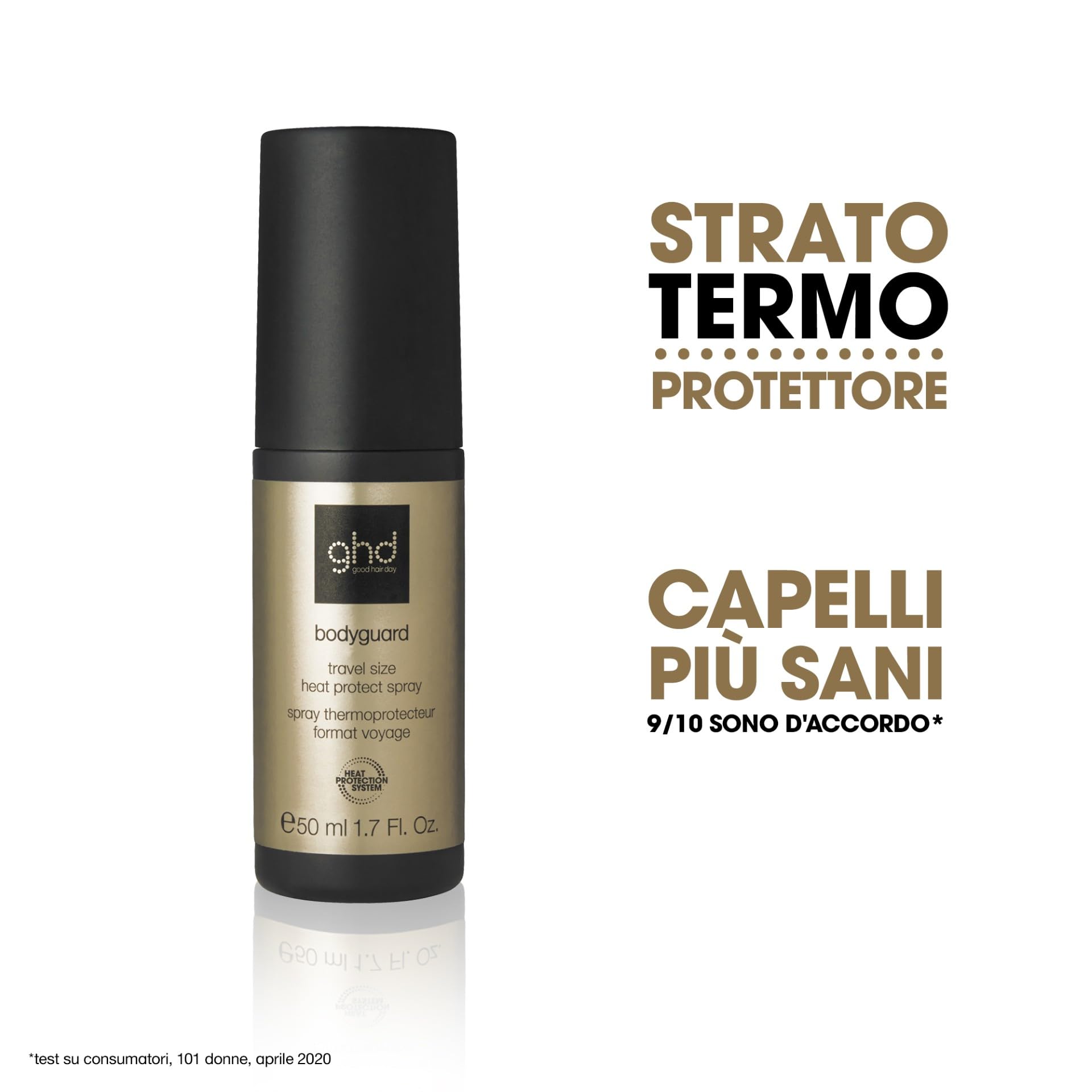 ghd Bodyguard Heat Protect Spray Travel Size 50 ml for All Hair Types