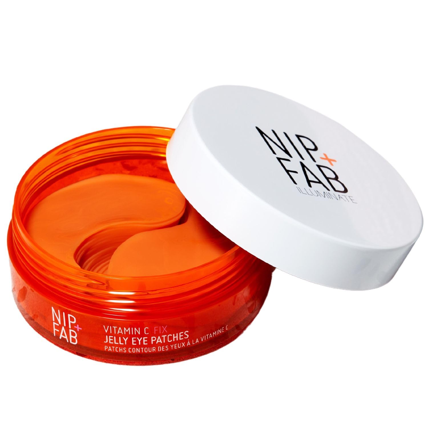 Nip+Fab Vitamin C Fix Jelly Augenpads, 20 Paar, aufhellendes Hydrogel für die Augenpartie mit 3 stabilen Formen von Vitamin C 1
