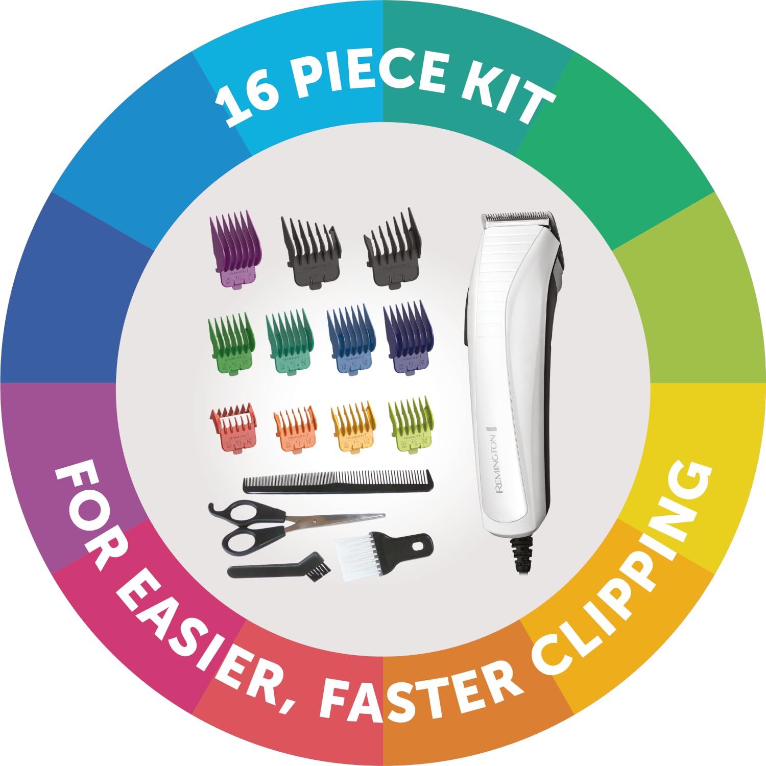 Remington Colour Cut Haarschneidemaschinen-Set (mit Kabel, selbstschärfend, Edelstahl) 3