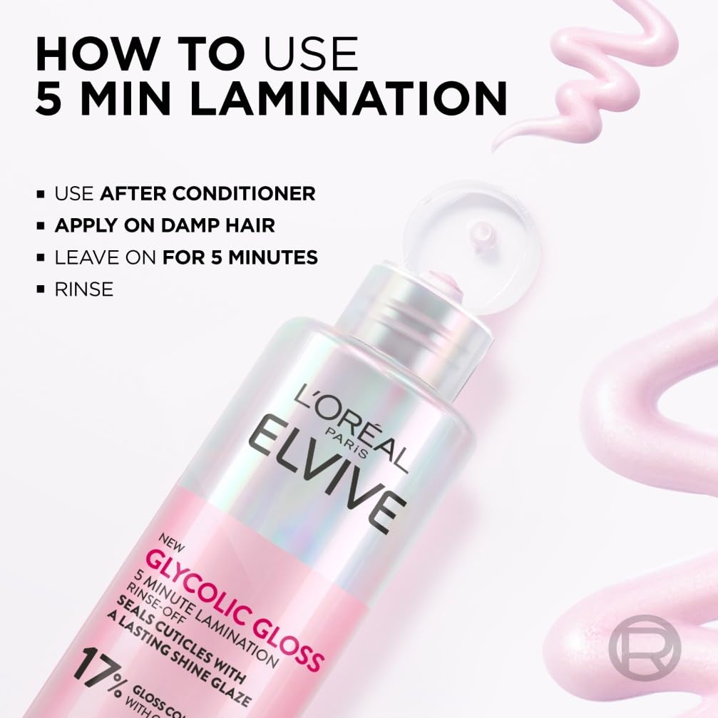 L'Oreal Paris Elvive Glycolic Gloss Lamination Rinse-Off Treatment for Shine 5