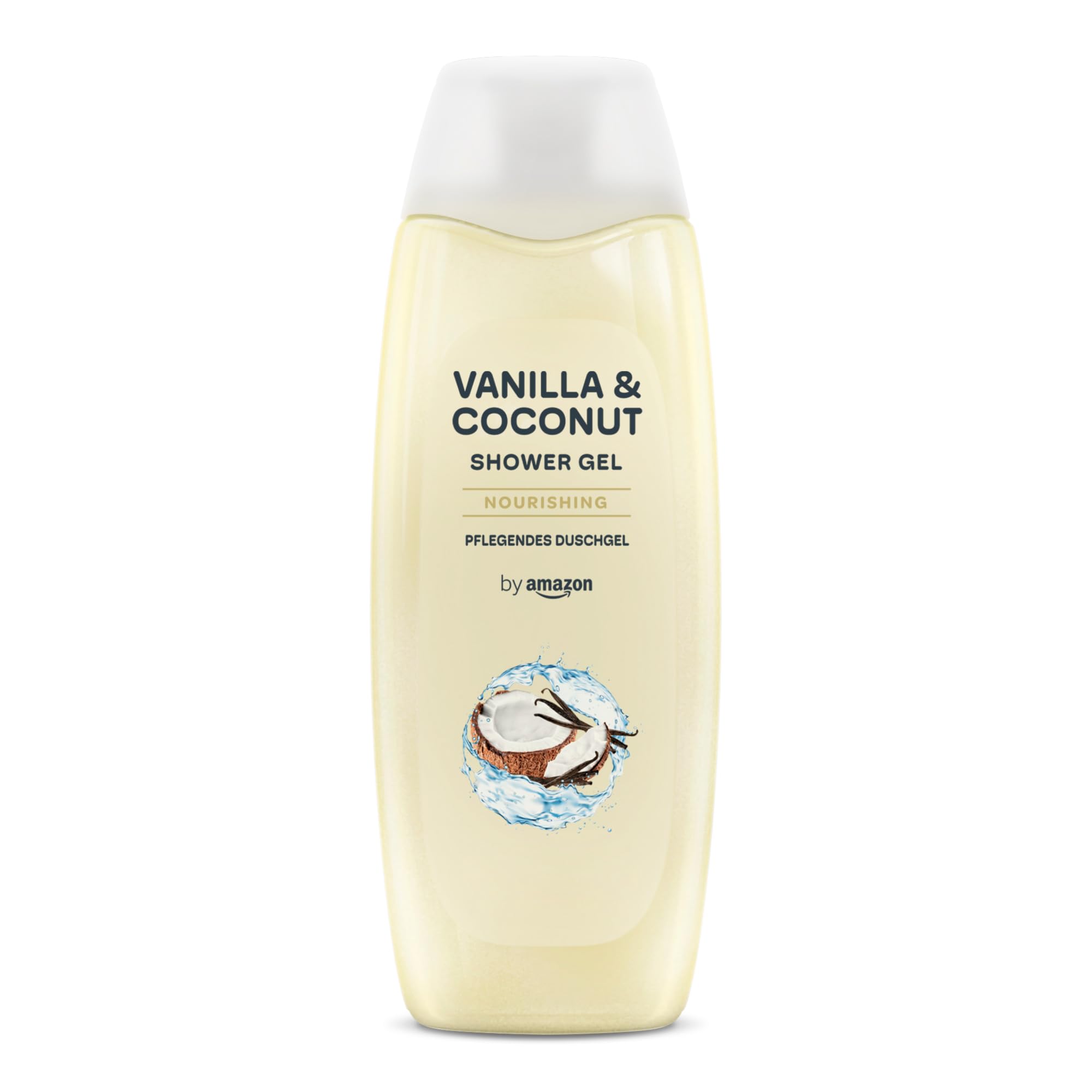 by Amazon Family Vanilla & Coconut Shower Gel for Sensitive Skin, 2 x 500ml Twin Pack