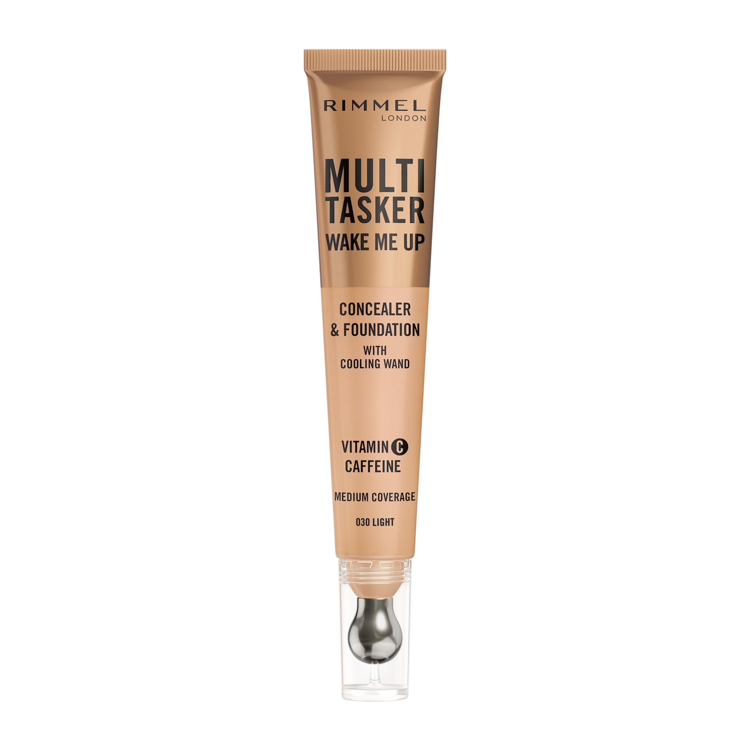 Rimmel Multi-Tasker Wake Me Up Foundation & Concealer 030 Light, Depuffs & Brightens