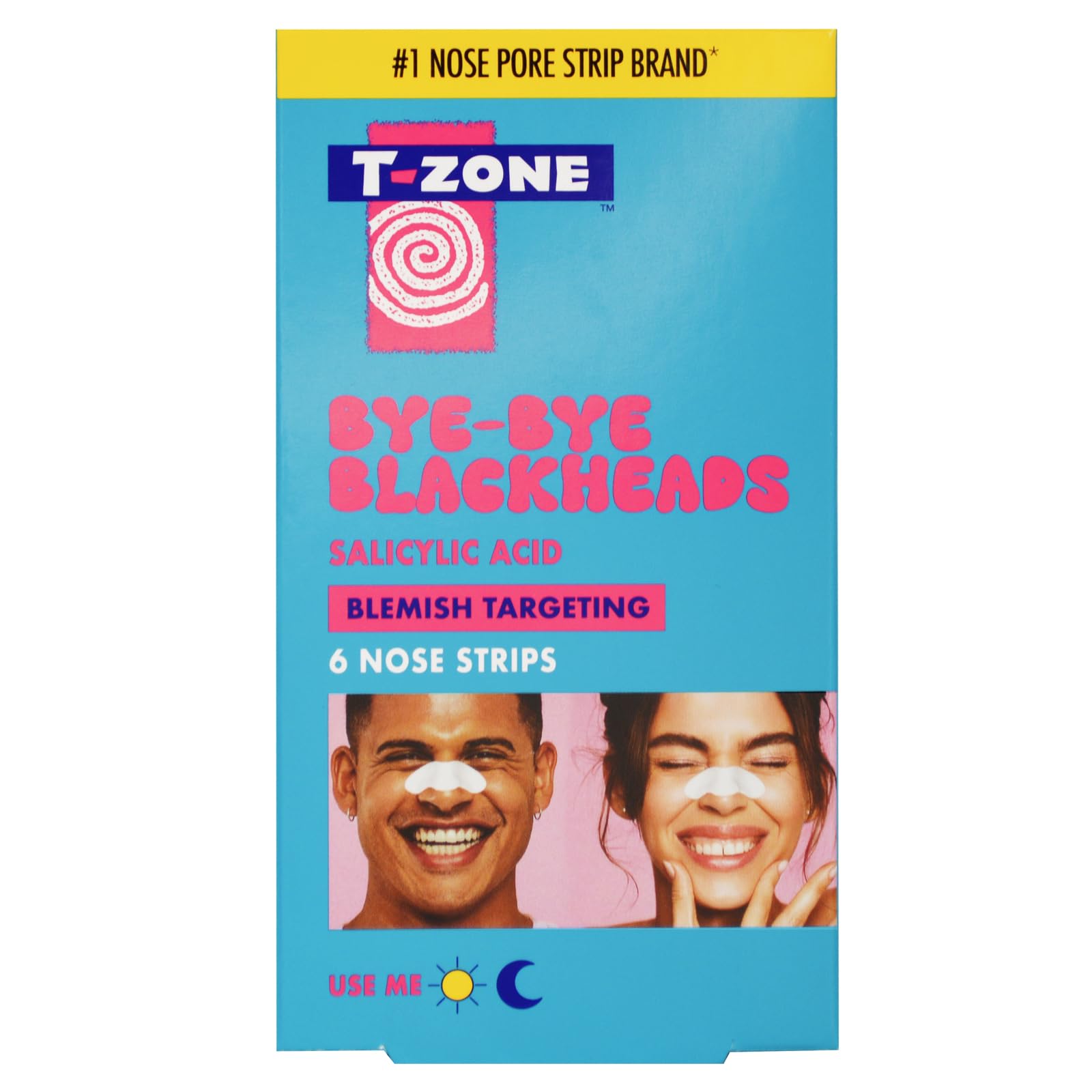 T-Zone Salicylic Acid & Tea Tree Nose Pore Strips for Blackhead Removal