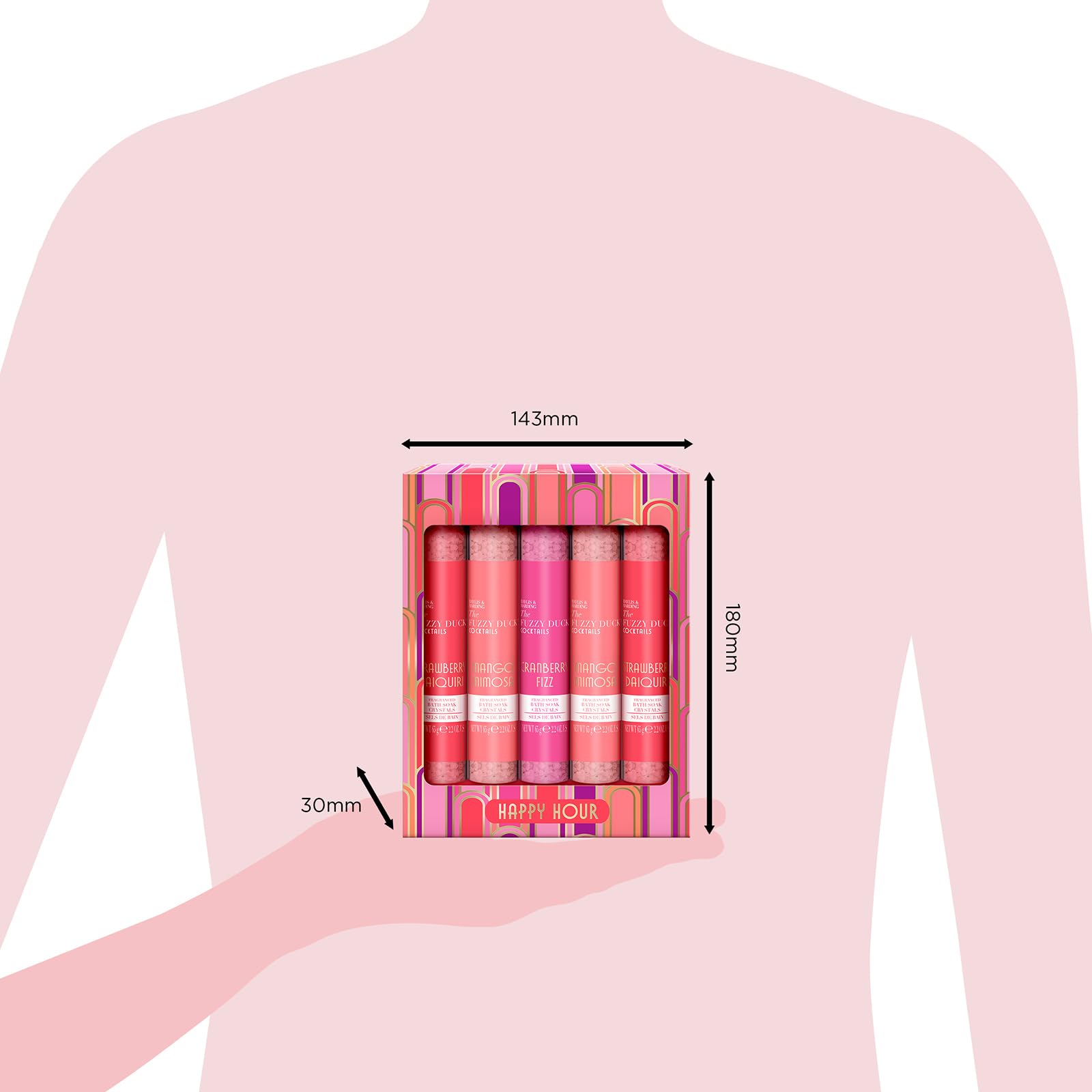 Baylis & Harding The Fuzzy Duck Cocktails Luxury Bath Infusions Gift Set - 5 Pack 6