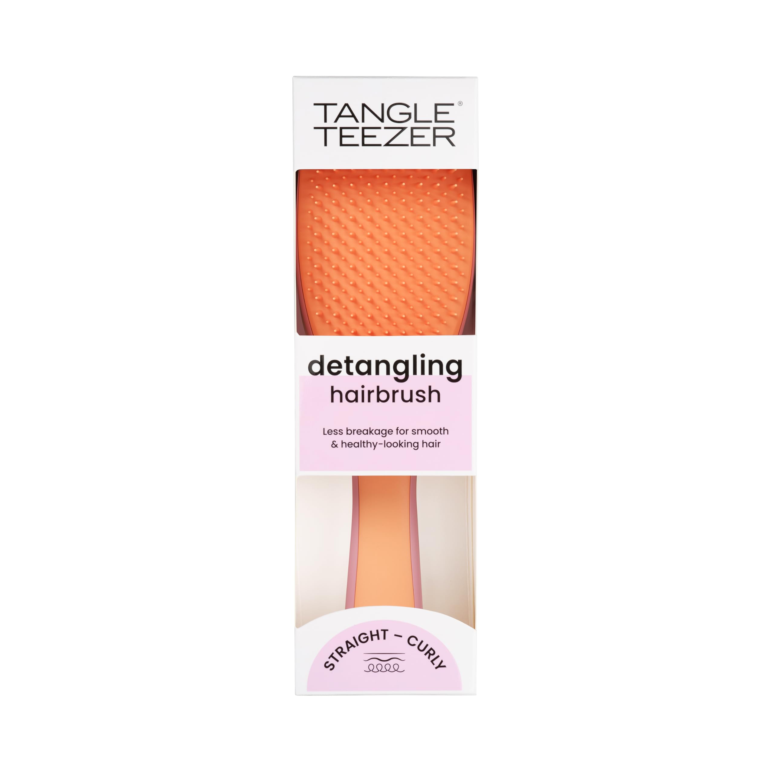 Tangle Teezer The Ultimate Detangler Hairbrush | Wet & Dry Hair | Reduces Breakage & Knots | Rosebud & Apricot 3