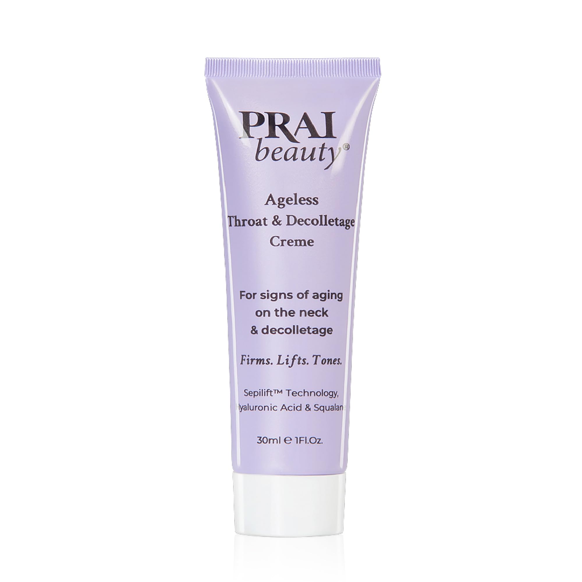 PRAI Ageless Hals- und Dekolletécreme 30 ml – Anti-Aging- und Kollagen-fördernde Hautpflegecreme – Strafft und festigt die Haut, reduziert Falten – Luxuriöse Halspflege mit Hyaluronsäure – Ergebnisse in 7 Tagen 1