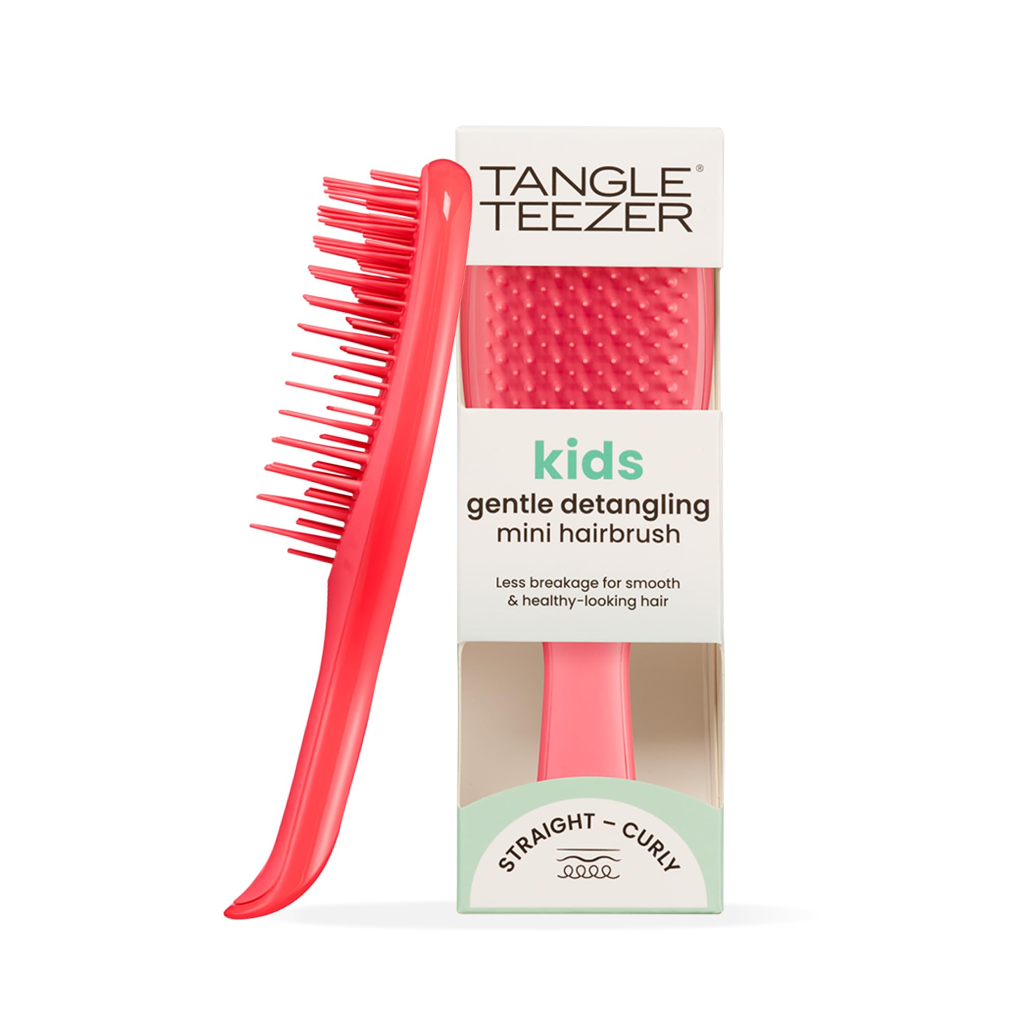 Tangle Teezer Mini Ultimate Detangler Brush - Pink Punch for Wet & Dry Hair