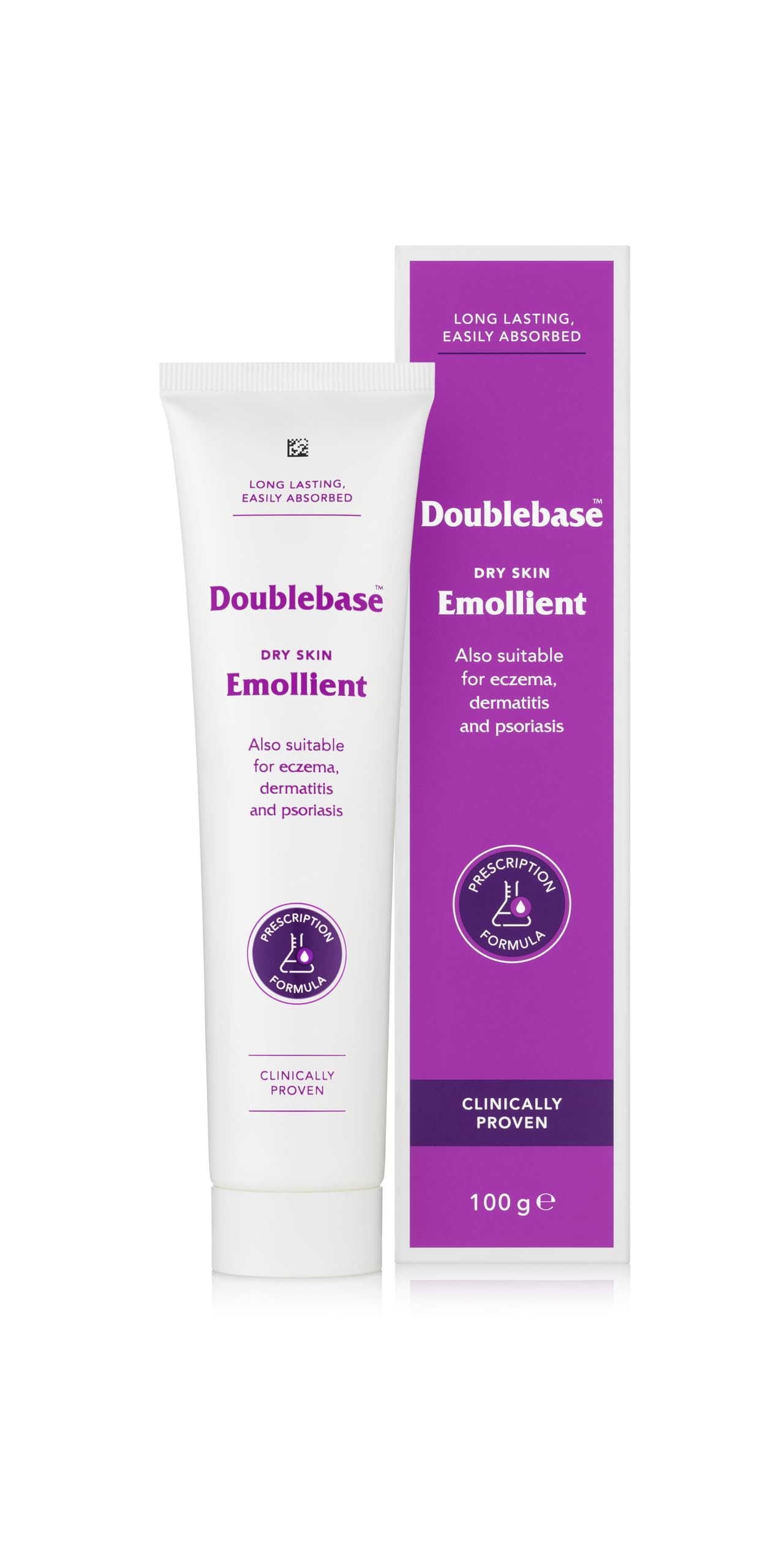 Doublebase Dry Skin Emollient: Clinically Proven Moisturiser for Eczema, Psoriasis & Dermatitis Relief, 100g