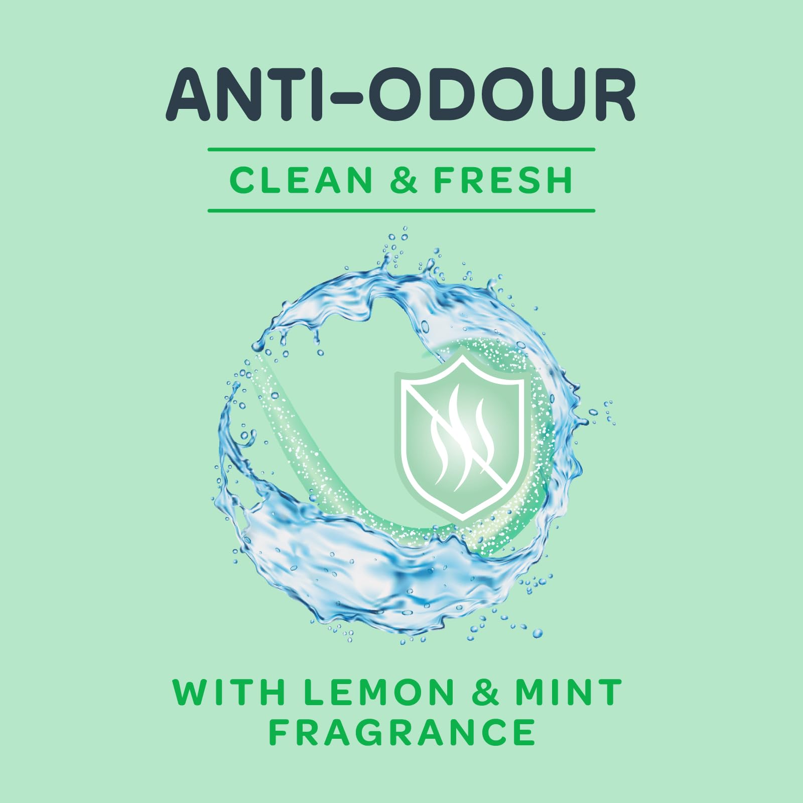 by Amazon Anti-Odour Hand Soap Lemon & Mint - 4 x 500ml Pack with Refills 3