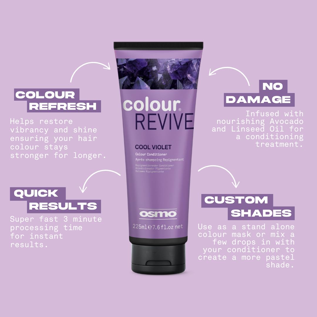 OSMO Color Revive Cool Violet Toning Mask for Purple & Violet Hair (225ml)